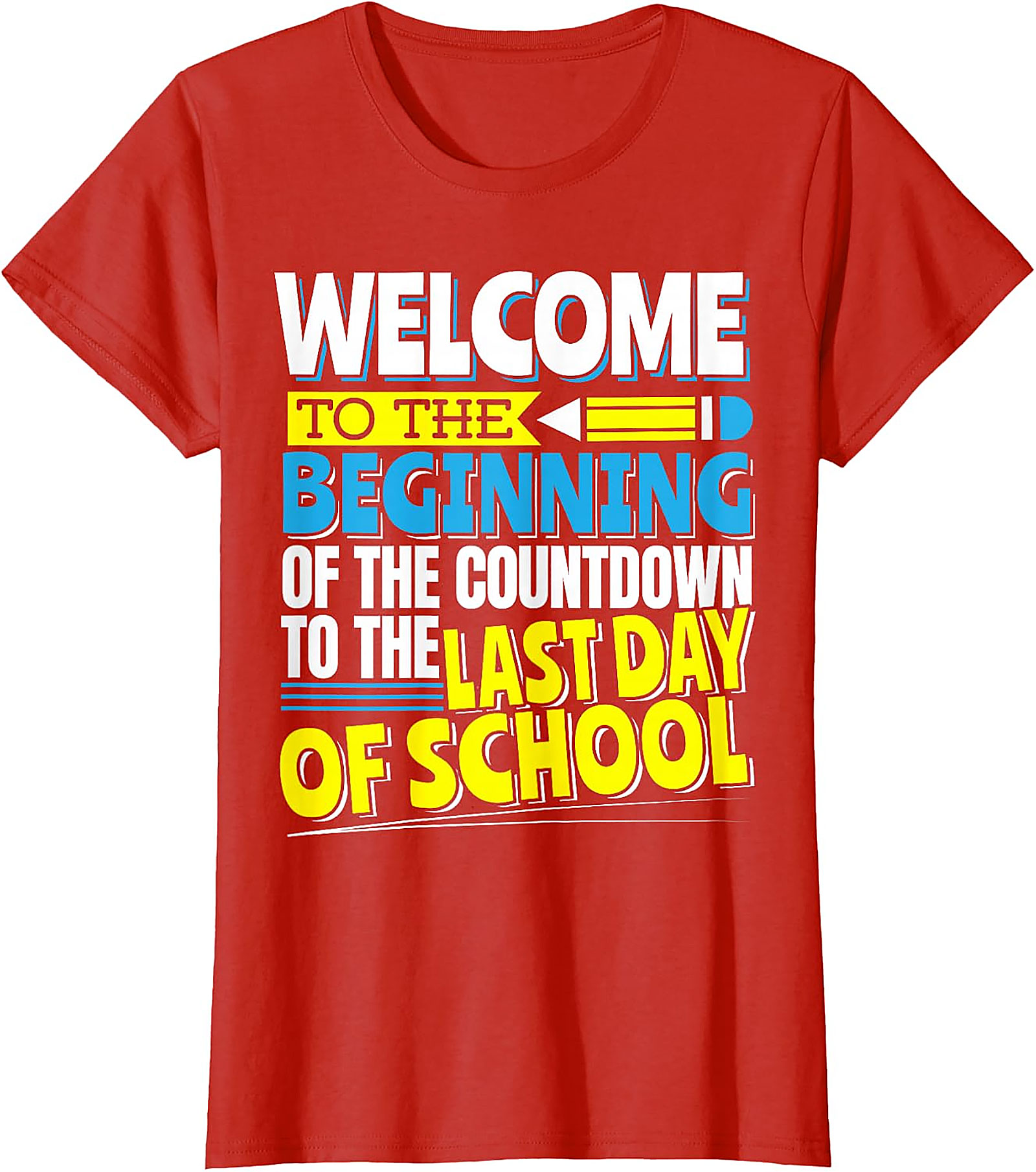 Last Day of School Countdown T-Shirt | Funny Teacher Tee