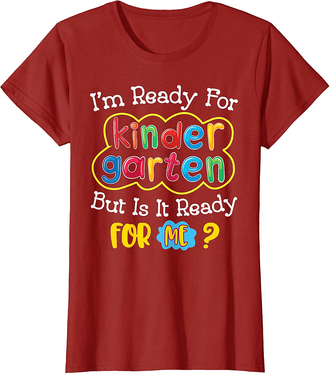  Kids First Day of Kindergarten Funny Back to School T-Shirt