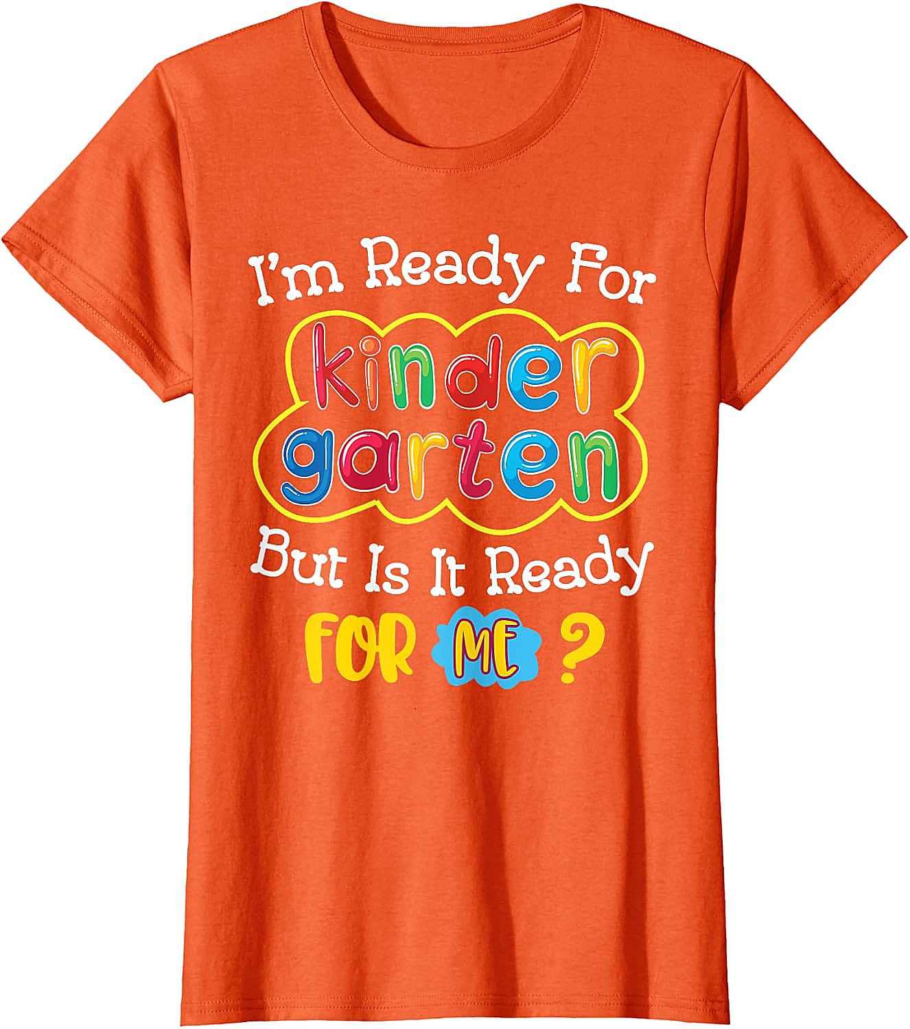  Kids First Day of Kindergarten Funny Back to School T-Shirt