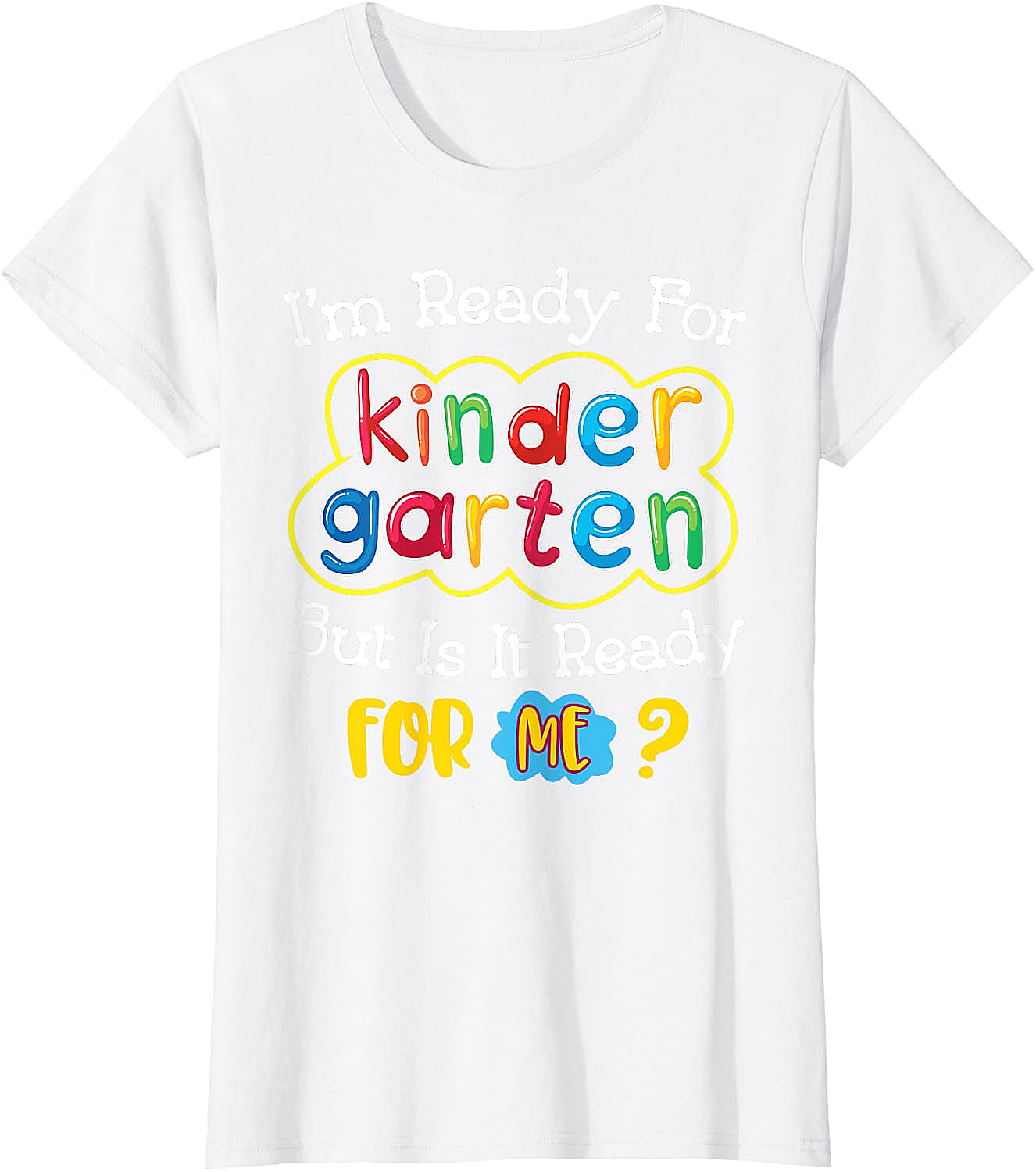  Kids First Day of Kindergarten Funny Back to School T-Shirt