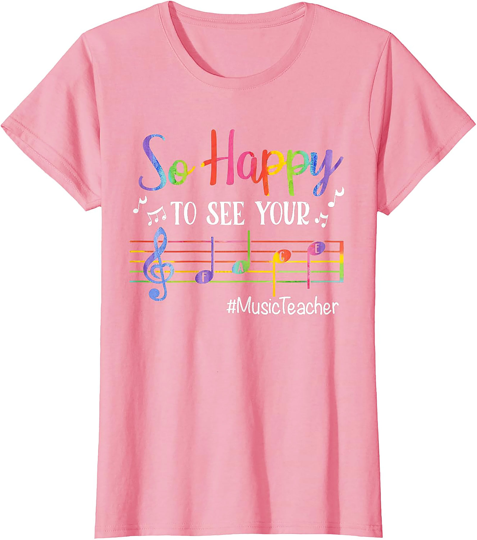 Music Teacher Face T-Shirt | Funny Back to School Tee