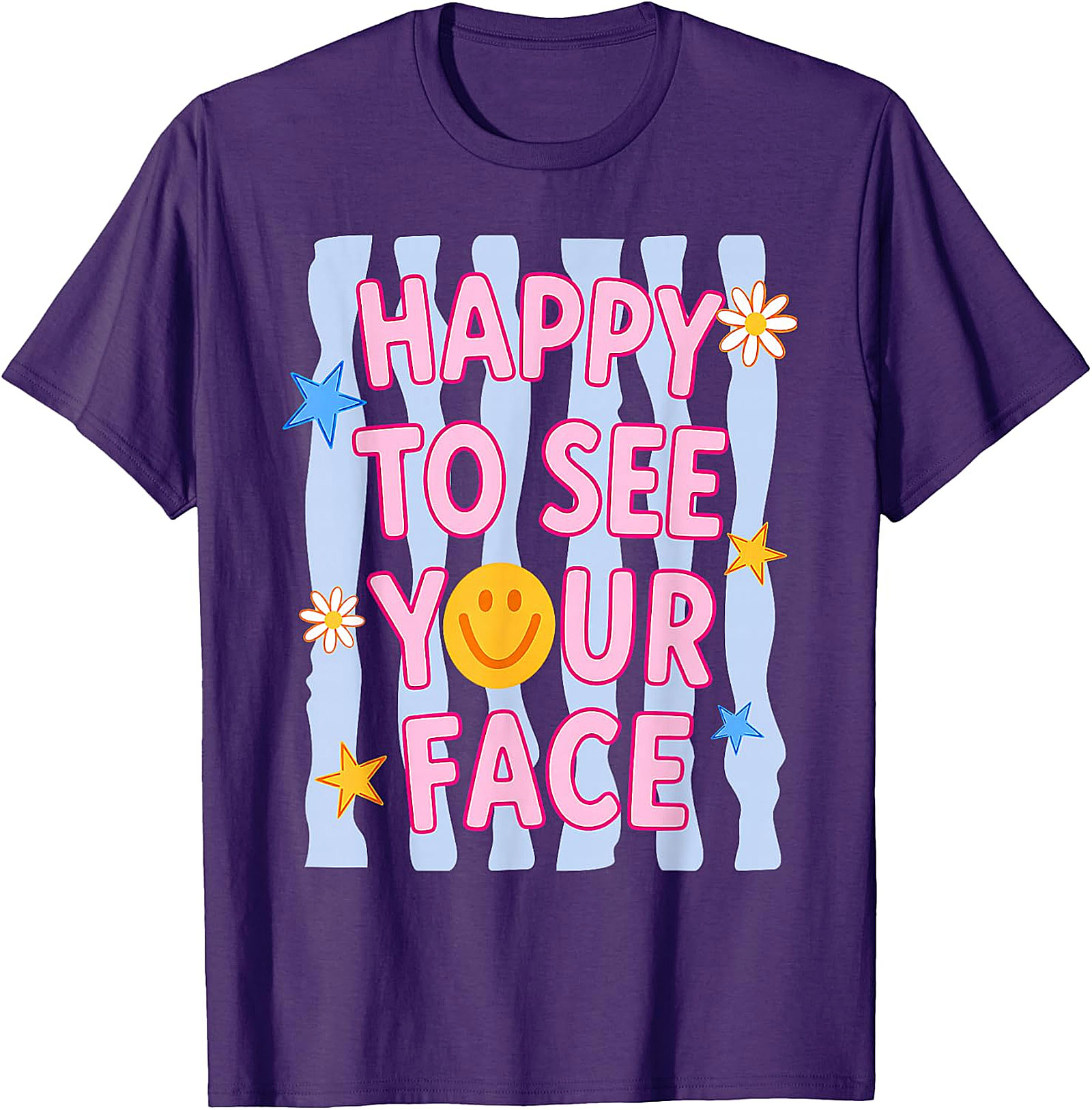 Happy to See Your Face T-Shirt | Teacher Graphic Tee