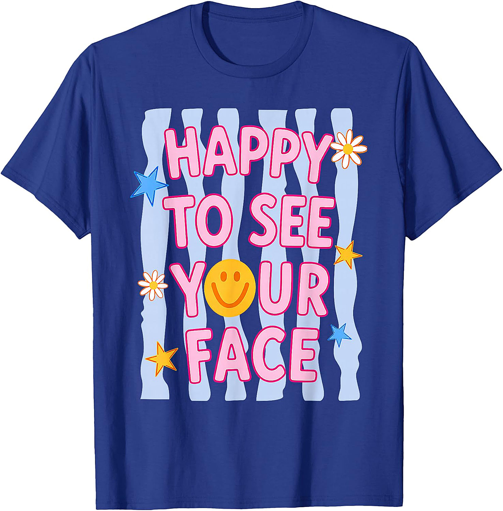 Happy to See Your Face T-Shirt | Teacher Graphic Tee