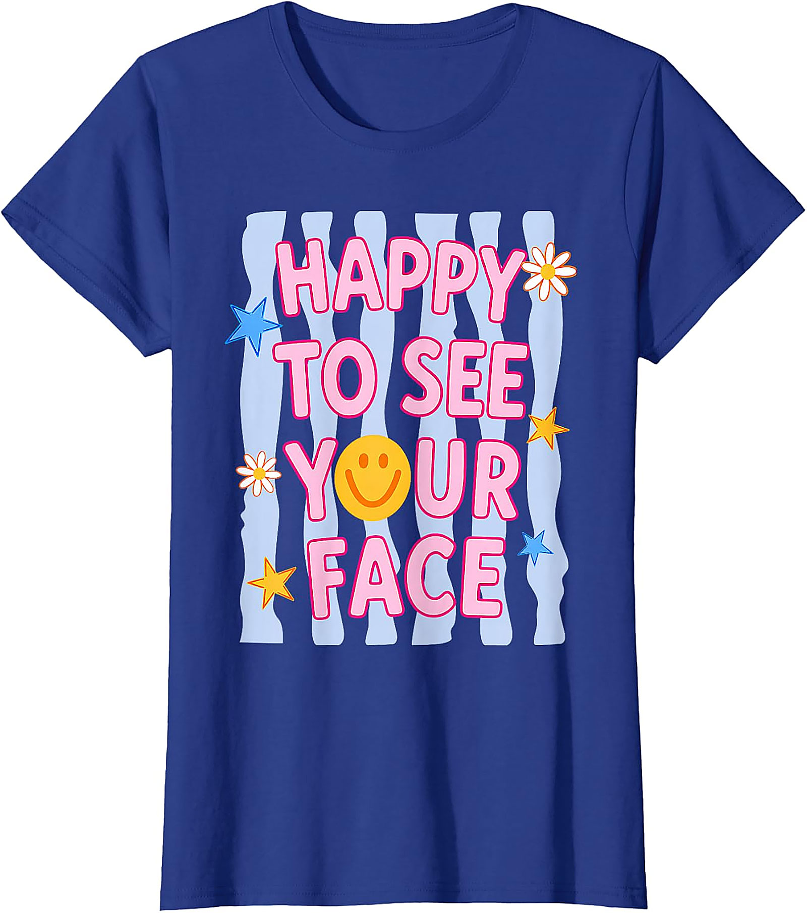 Happy to See Your Face T-Shirt | Teacher Graphic Tee