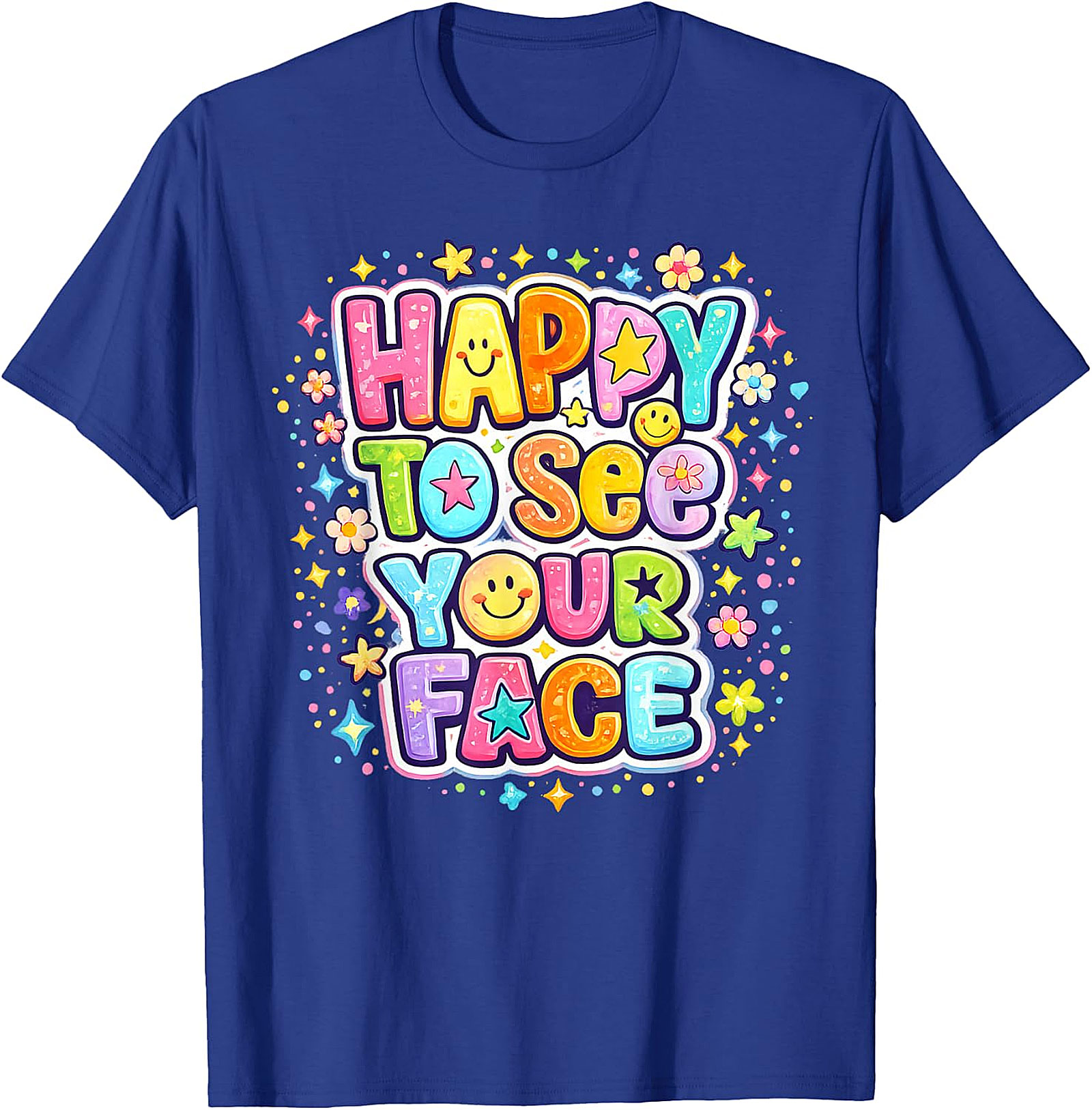 Happy to See Your Face T-Shirt | Teacher & Kids Graphic Tee