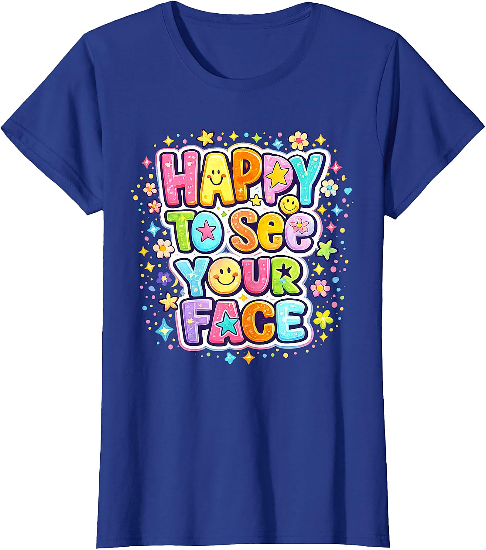 Happy to See Your Face T-Shirt | Teacher & Kids Graphic Tee