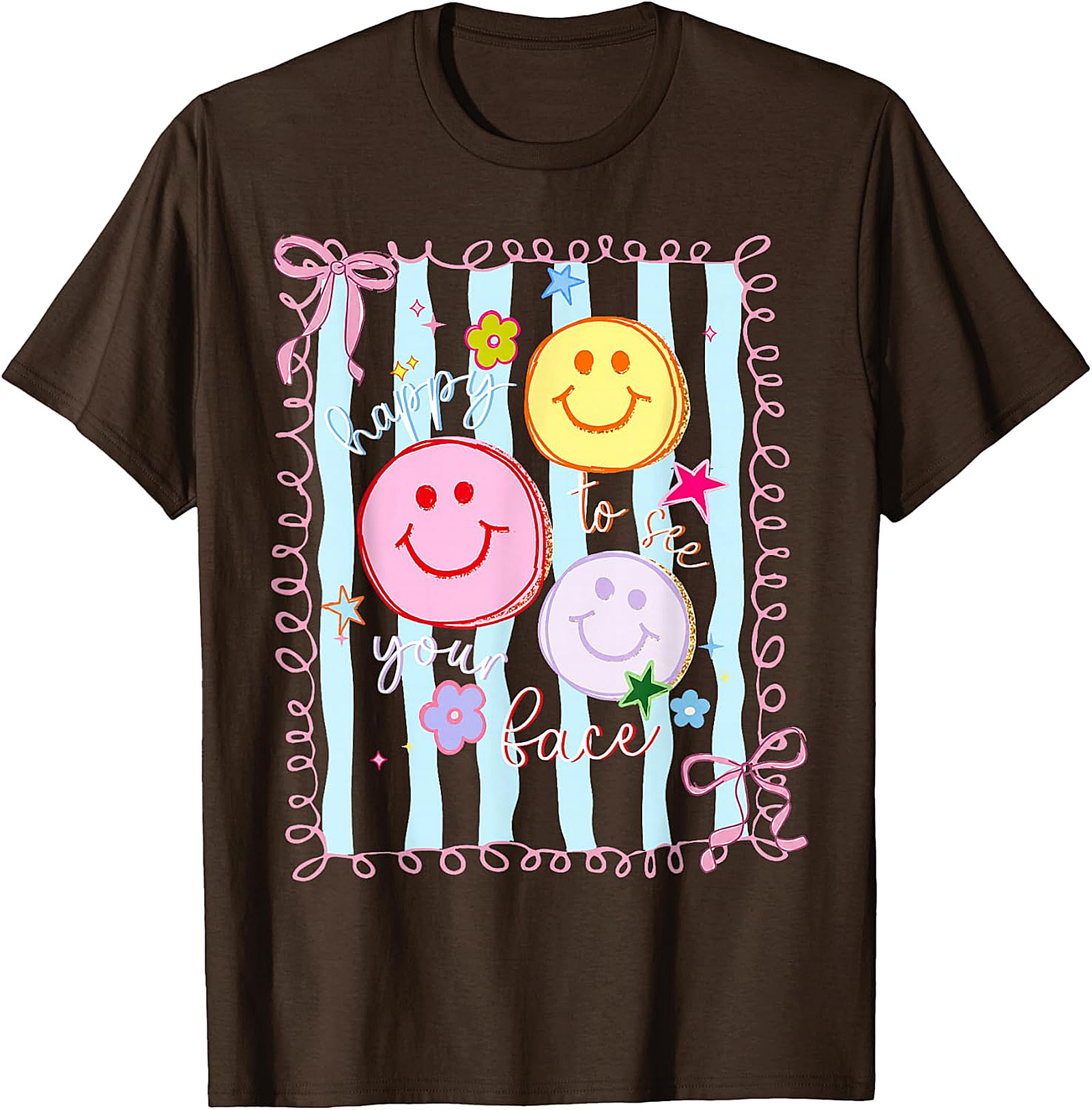 Back to School T-Shirt | Cute Smiley Face Graphic Tee