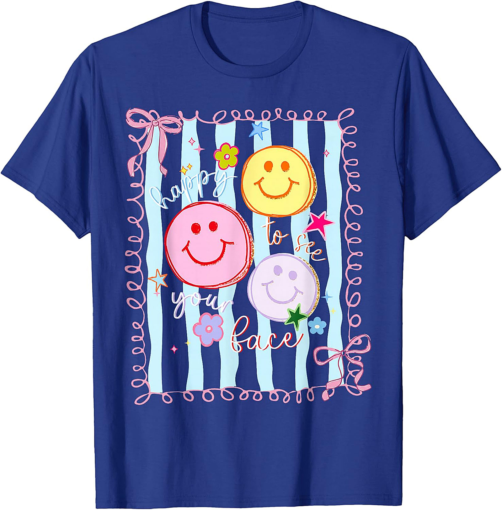 Back to School T-Shirt | Cute Smiley Face Graphic Tee