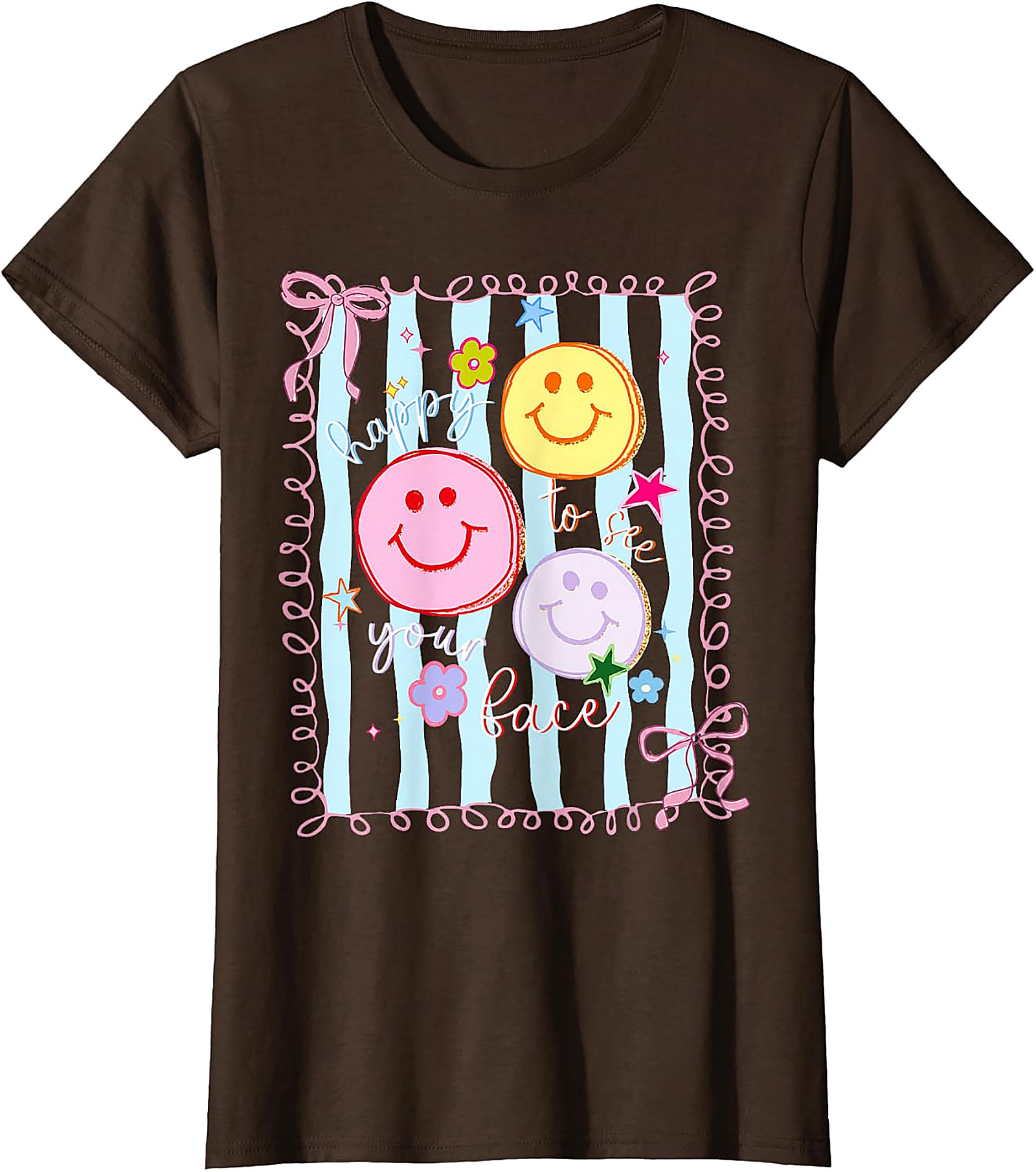 Back to School T-Shirt | Cute Smiley Face Graphic Tee