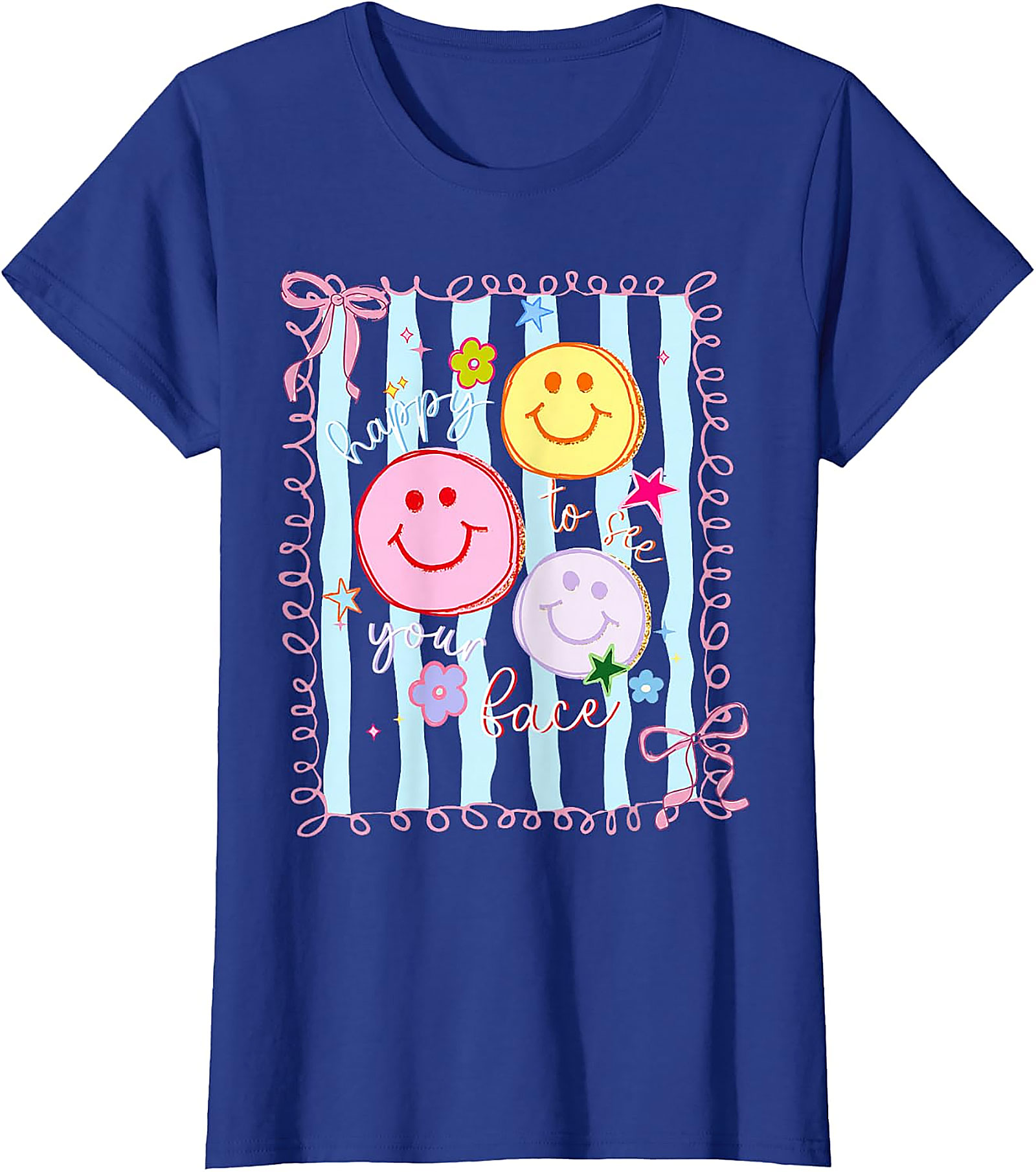 Back to School T-Shirt | Cute Smiley Face Graphic Tee