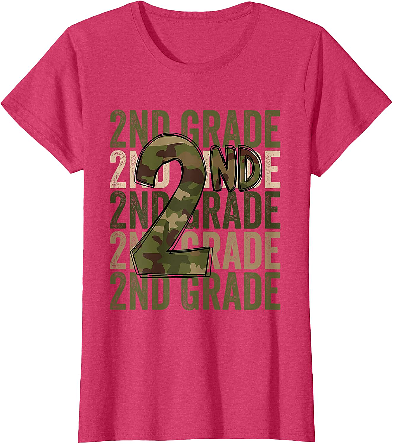 Camo 2nd Grade Squad T-Shirt Back to School Kids Boys