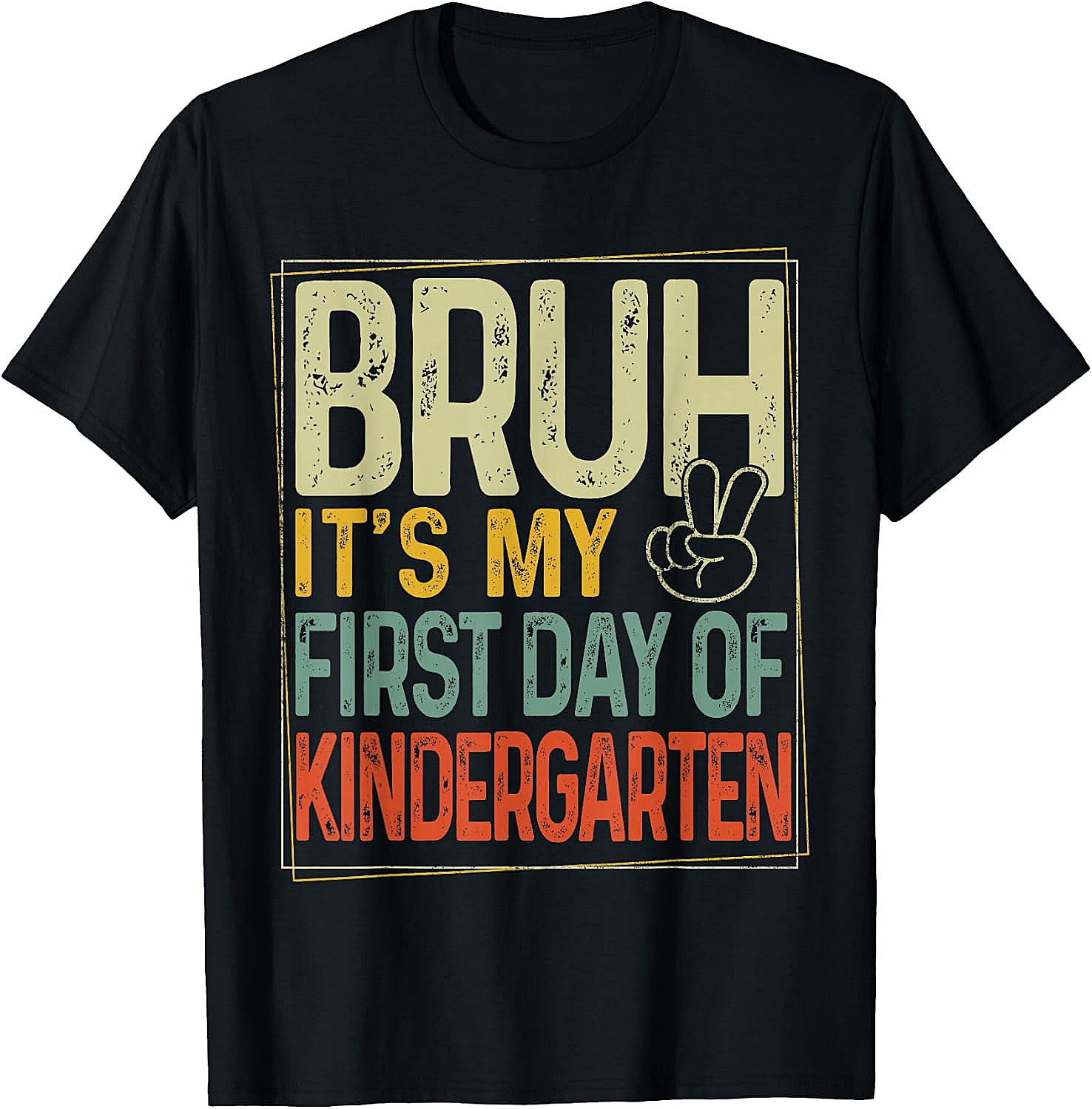 Bruh Kindergarten Back to School T-Shirt - Boy Kid Tee