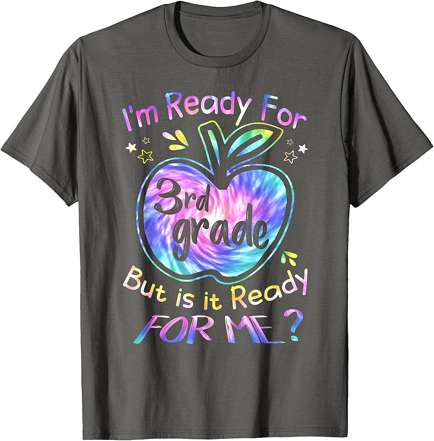  Ready for 3rd Grade Tie Dye T-Shirt Back to School Tee