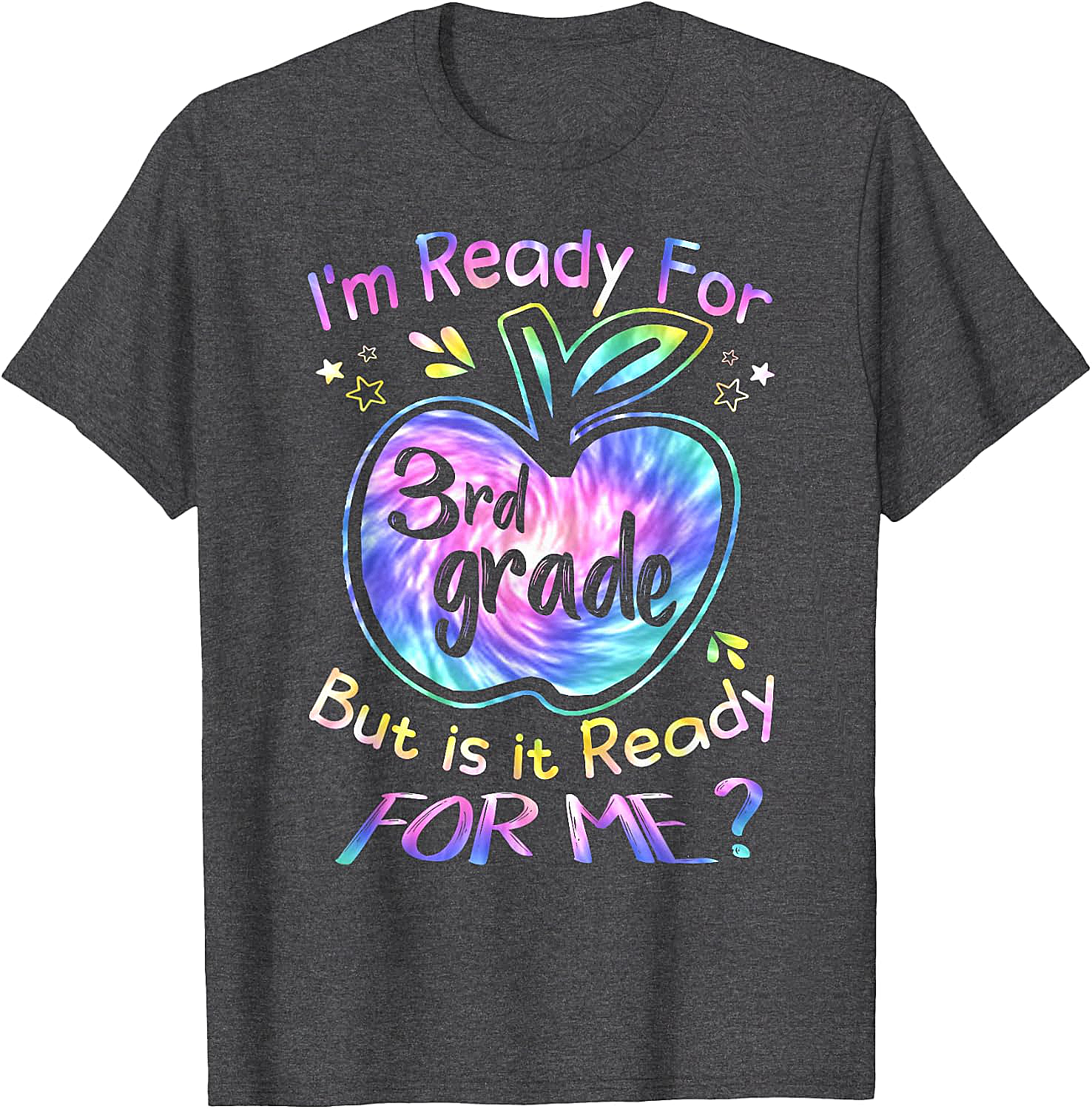  Ready for 3rd Grade Tie Dye T-Shirt Back to School Tee