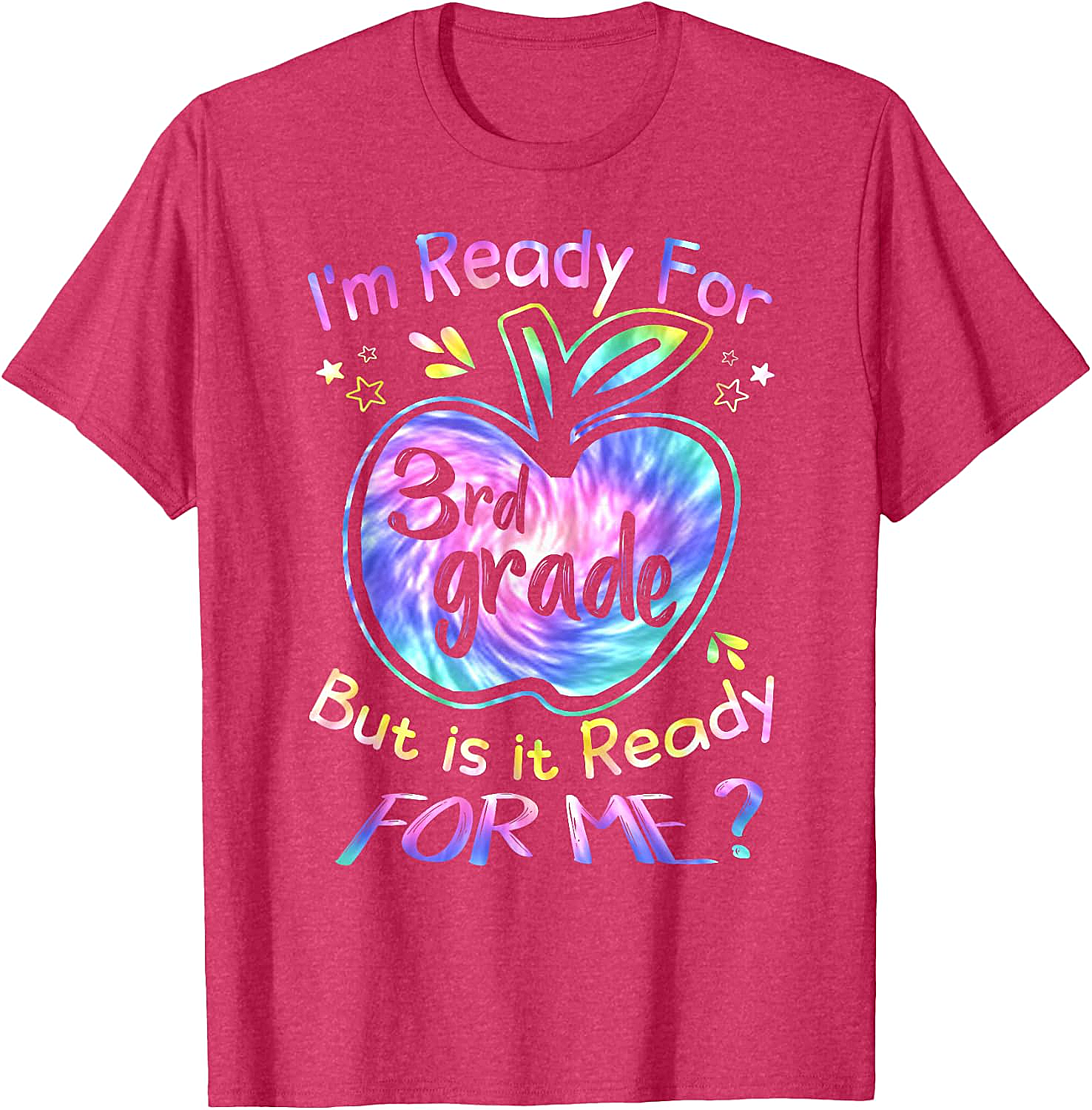  Ready for 3rd Grade Tie Dye T-Shirt Back to School Tee