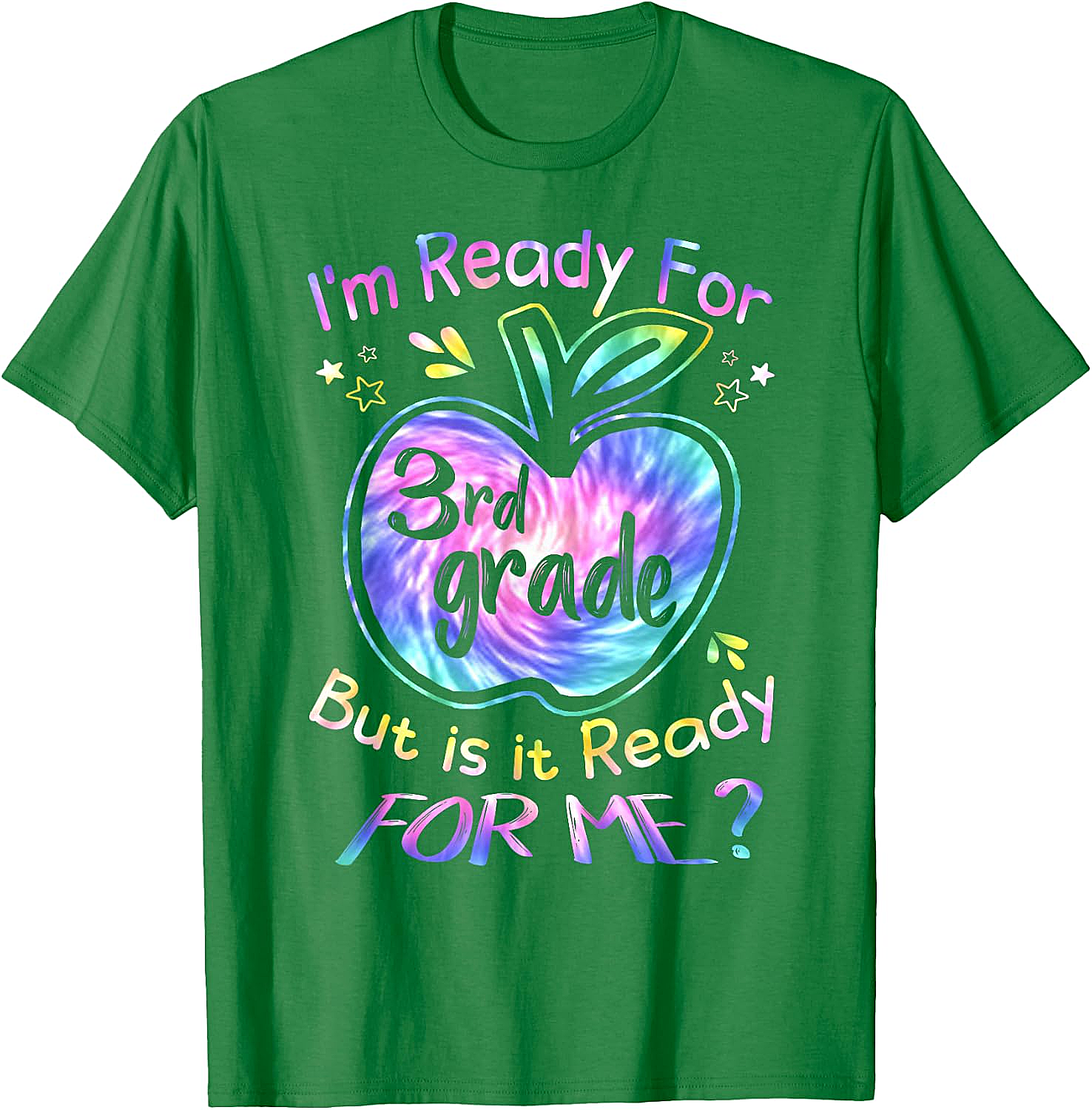  Ready for 3rd Grade Tie Dye T-Shirt Back to School Tee