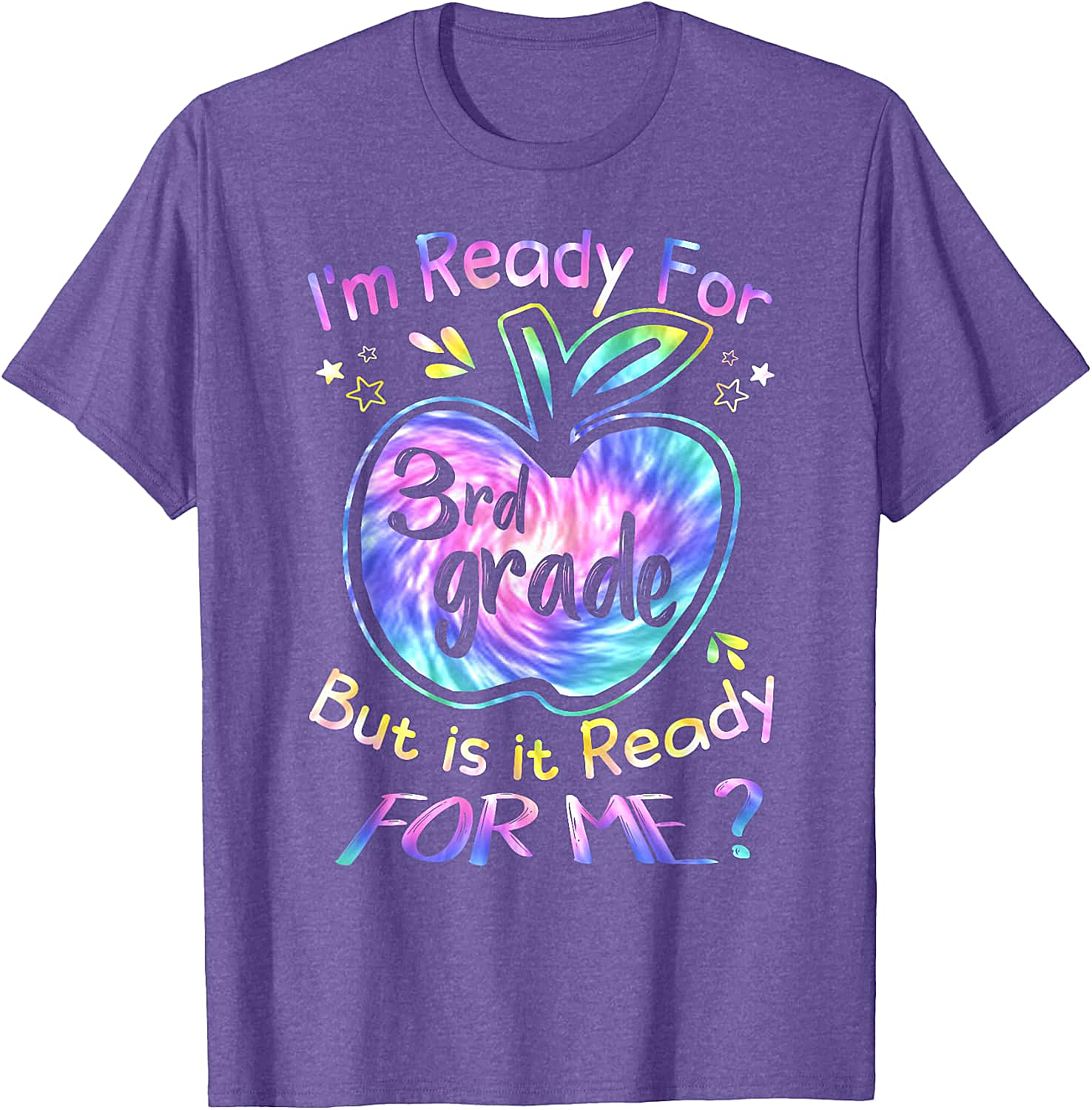  Ready for 3rd Grade Tie Dye T-Shirt Back to School Tee