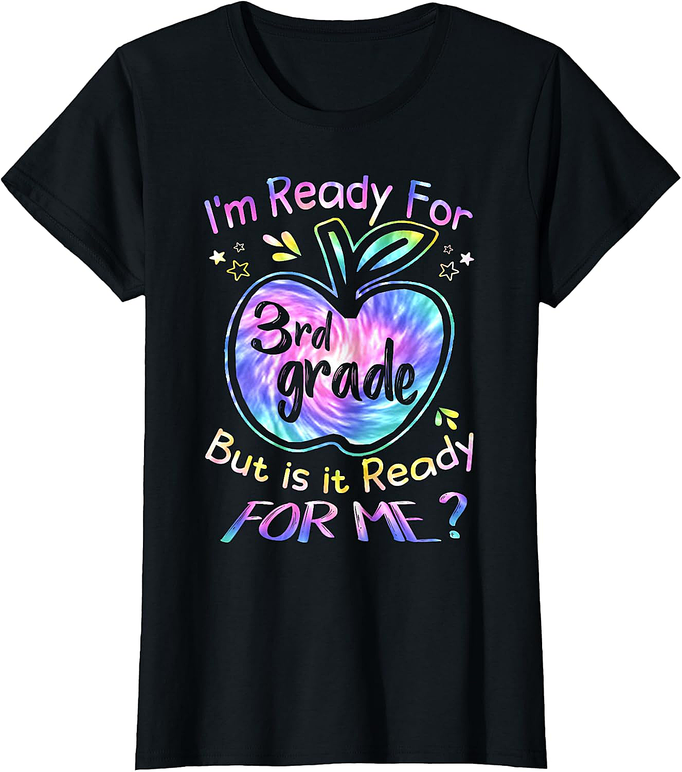  Ready for 3rd Grade Tie Dye T-Shirt Back to School Tee