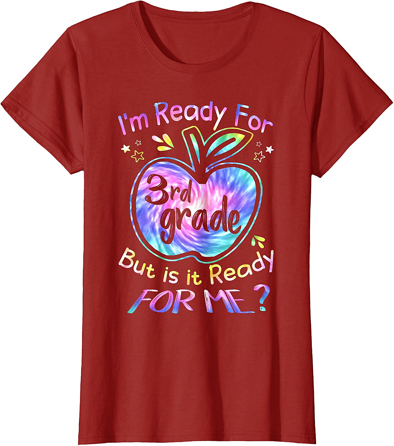  Ready for 3rd Grade Tie Dye T-Shirt Back to School Tee