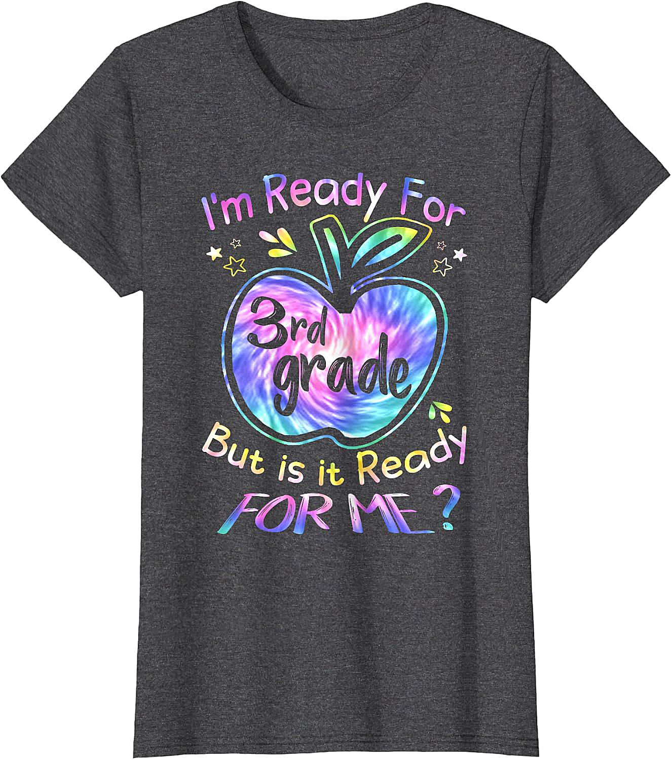  Ready for 3rd Grade Tie Dye T-Shirt Back to School Tee