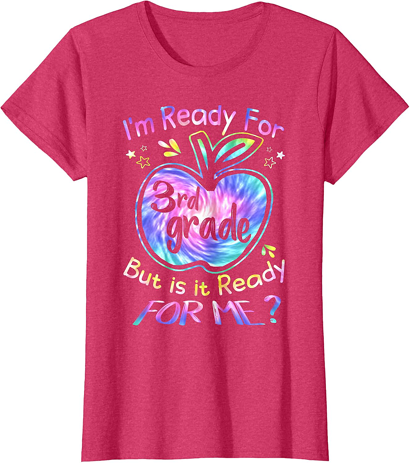  Ready for 3rd Grade Tie Dye T-Shirt Back to School Tee