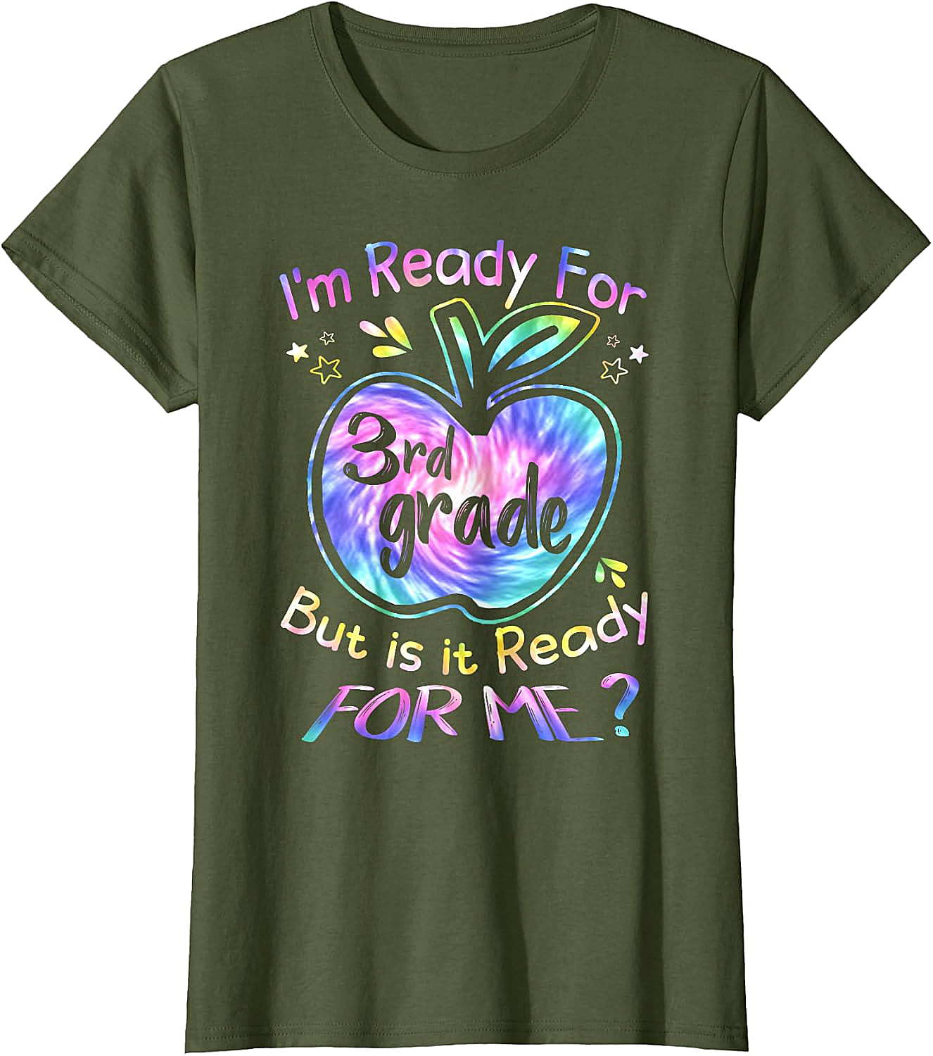  Ready for 3rd Grade Tie Dye T-Shirt Back to School Tee