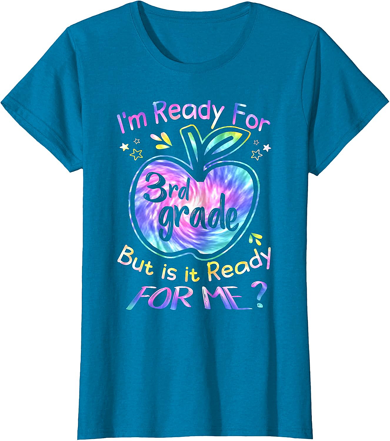  Ready for 3rd Grade Tie Dye T-Shirt Back to School Tee