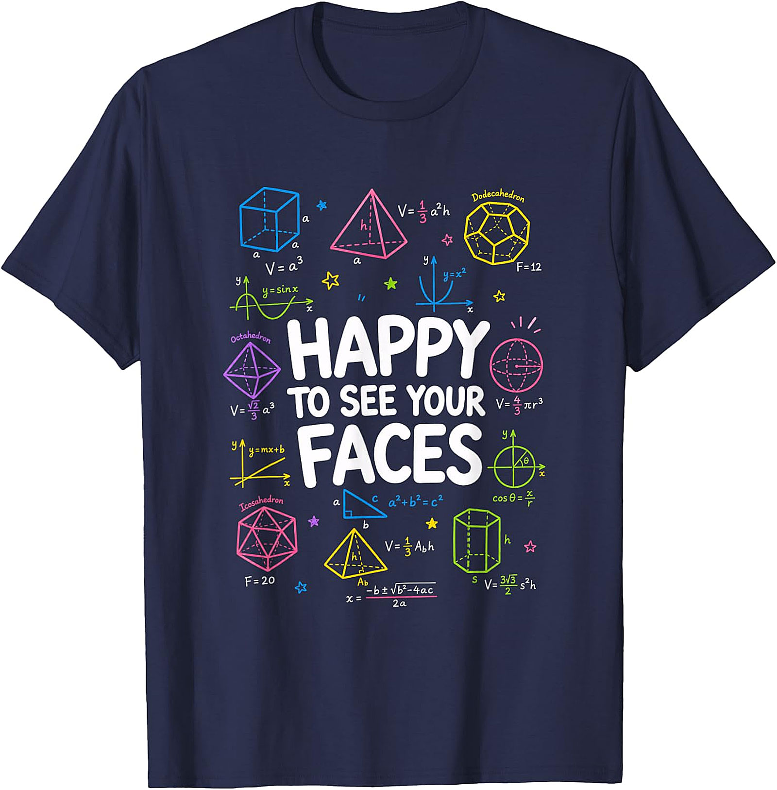 Math Teacher Back to School T-Shirt | Funny Geometry Tee