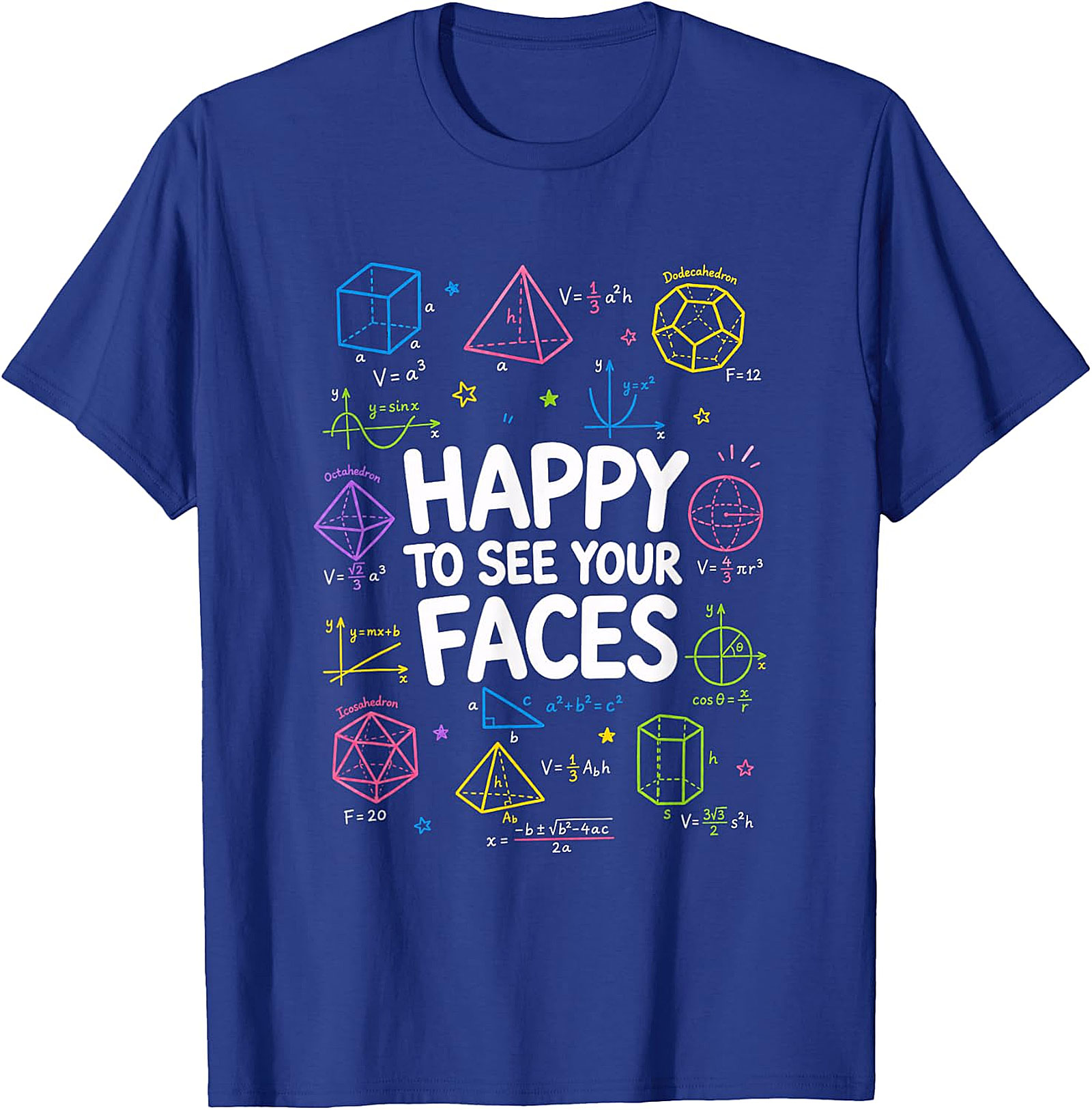 Math Teacher Back to School T-Shirt | Funny Geometry Tee
