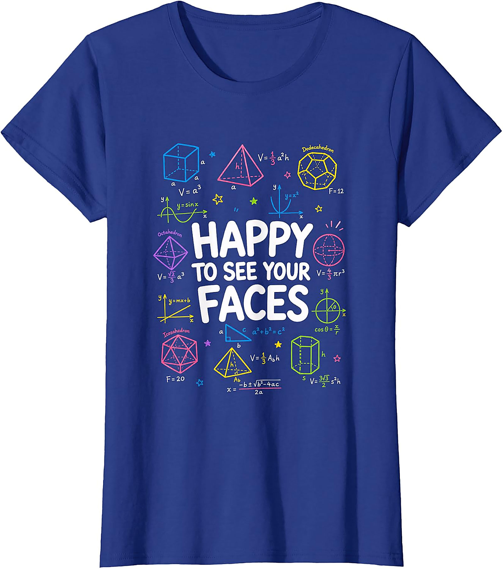 Math Teacher Back to School T-Shirt | Funny Geometry Tee