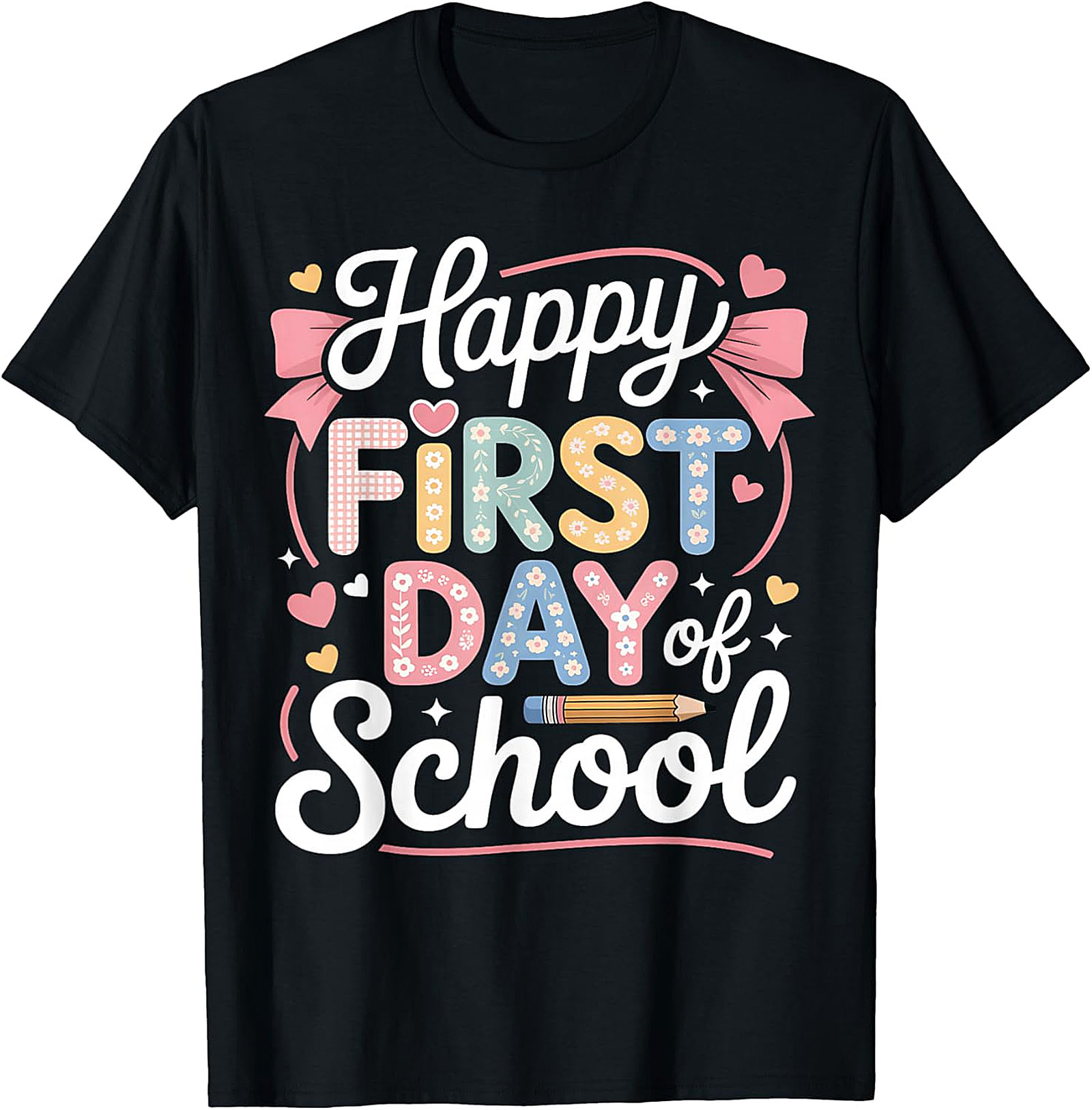 Happy First Day of School T-Shirt | Cute Teacher & Kids Tee