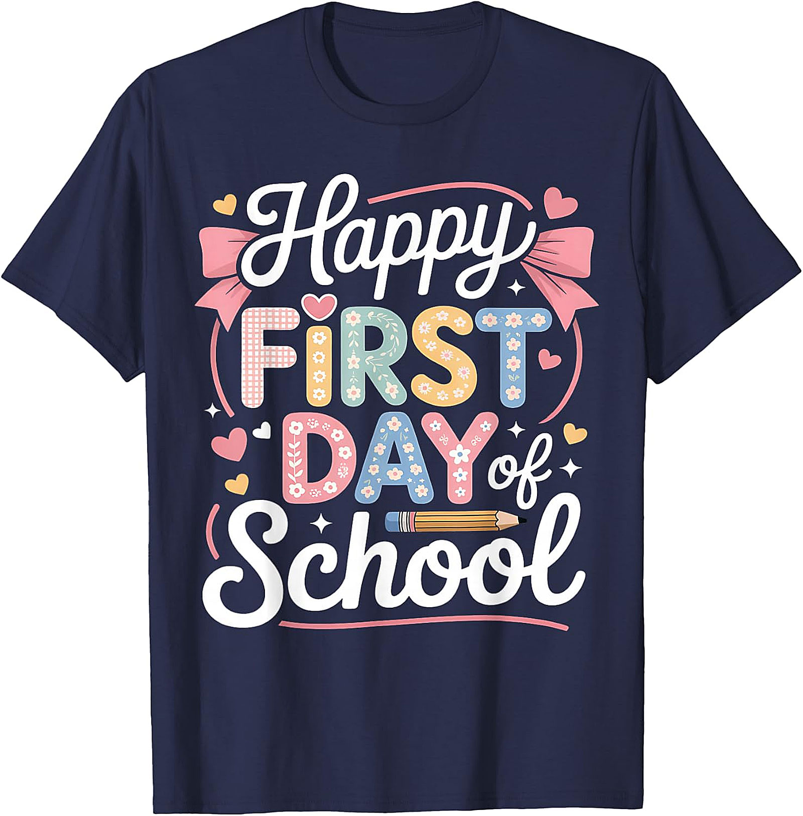 Happy First Day of School T-Shirt | Cute Teacher & Kids Tee