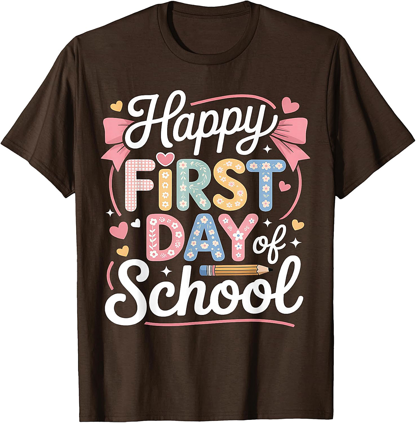 Happy First Day of School T-Shirt | Cute Teacher & Kids Tee