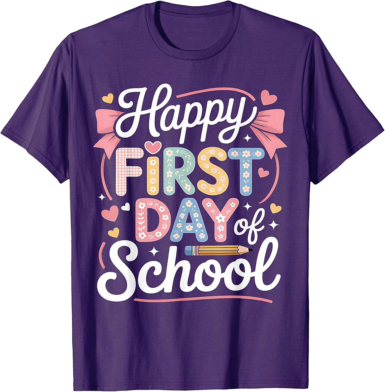 Happy First Day of School T-Shirt | Cute Teacher & Kids Tee