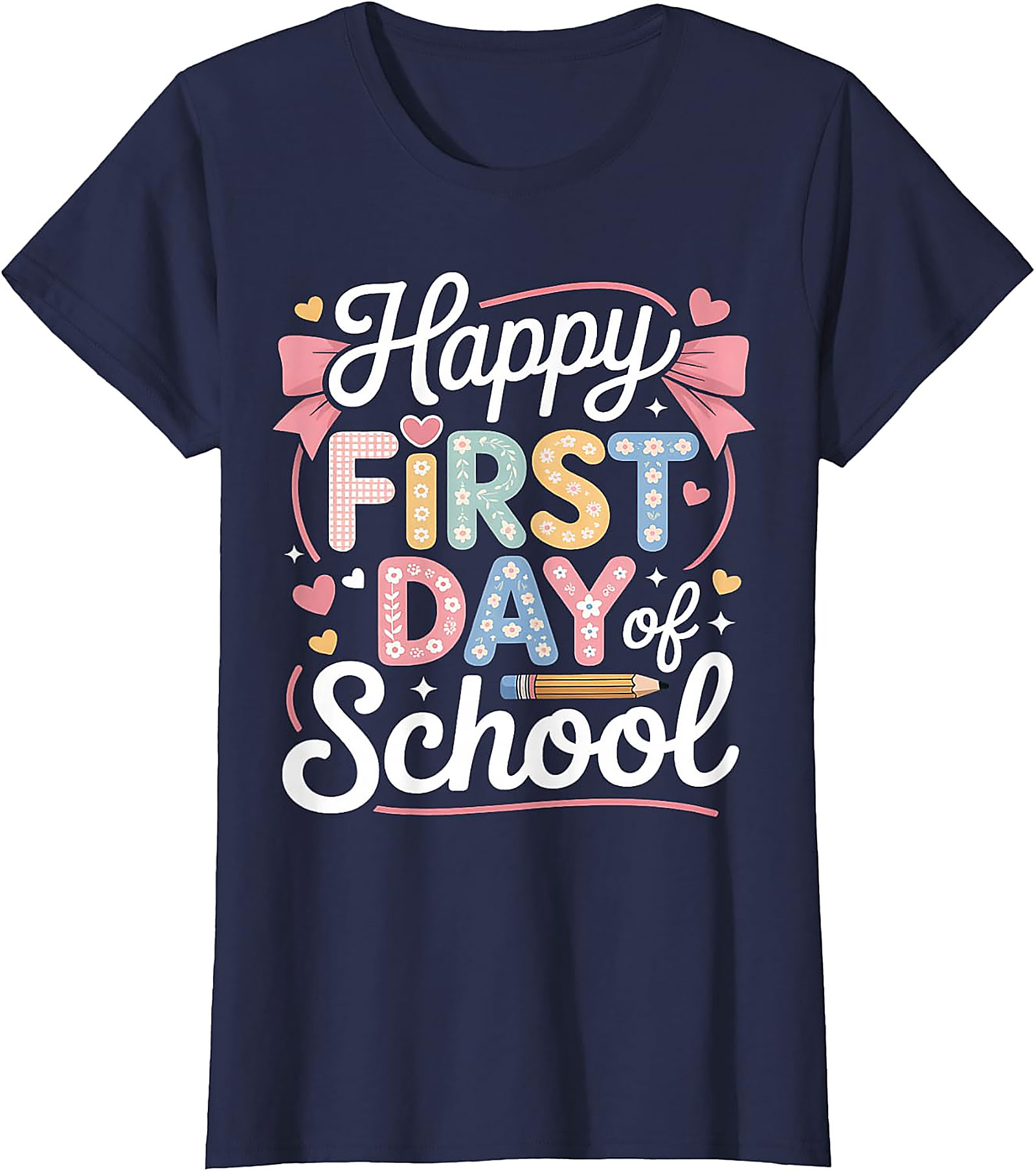Happy First Day of School T-Shirt | Cute Teacher & Kids Tee