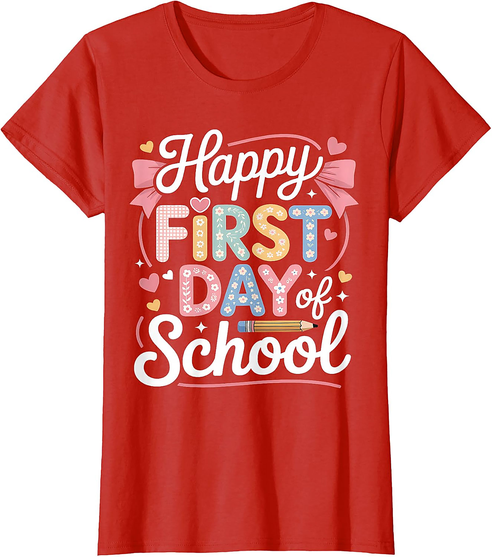 Happy First Day of School T-Shirt | Cute Teacher & Kids Tee