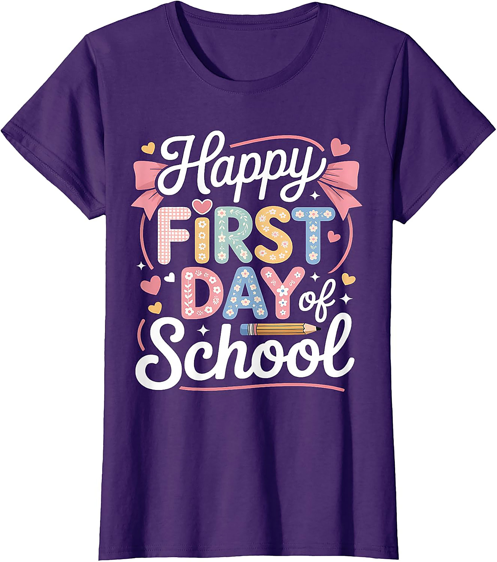Happy First Day of School T-Shirt | Cute Teacher & Kids Tee