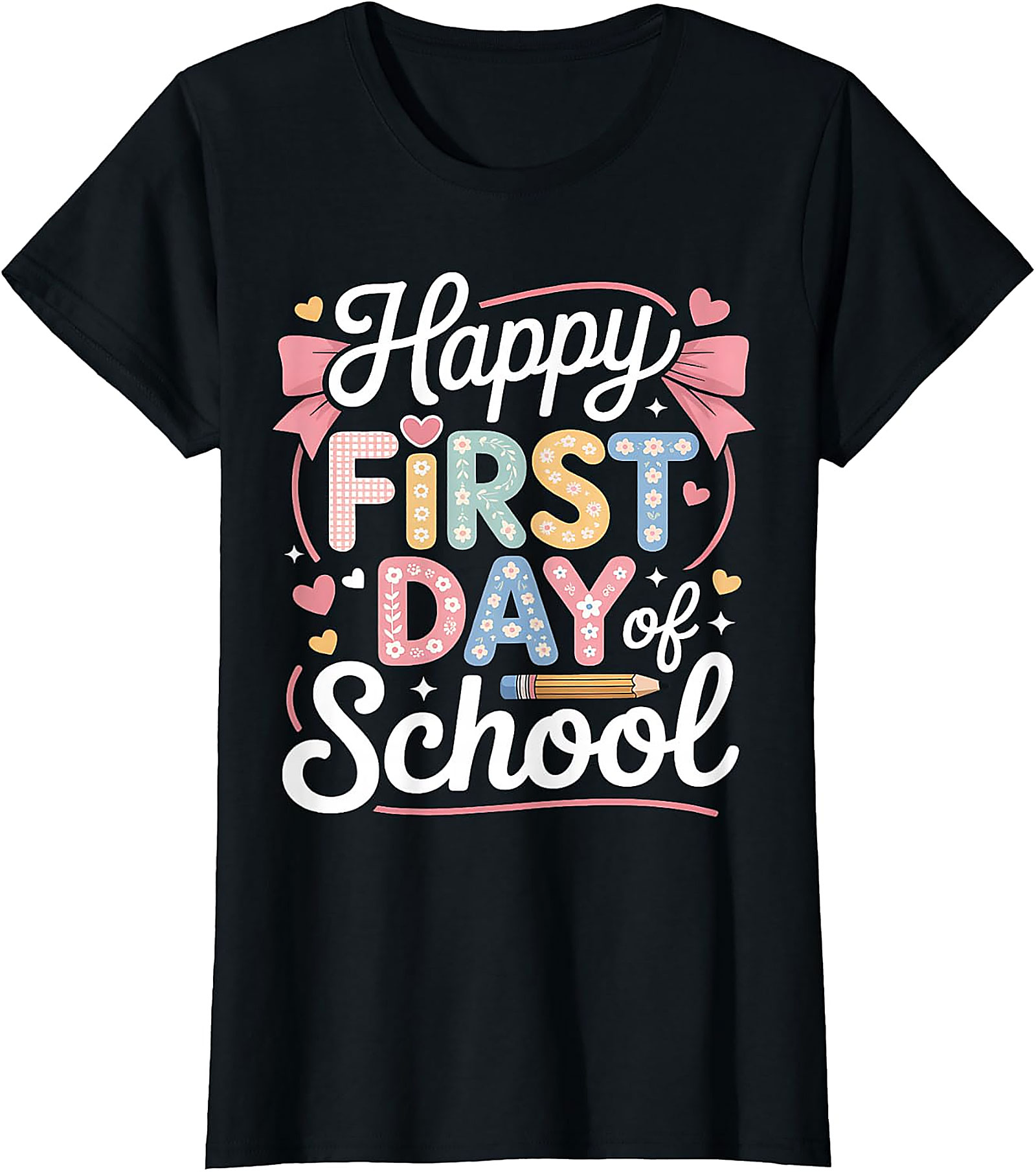 Happy First Day of School T-Shirt | Cute Teacher & Kids Tee