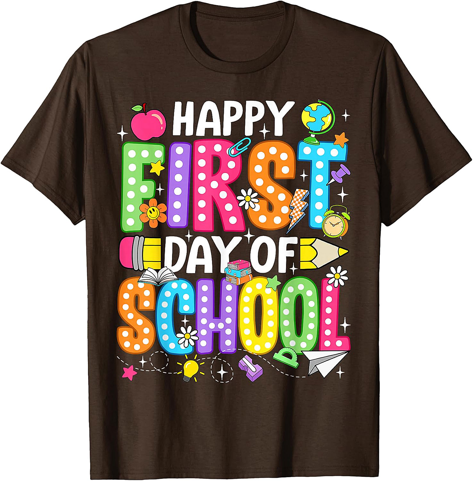 Happy First Day of School T-Shirt | Teacher & Kids Tee