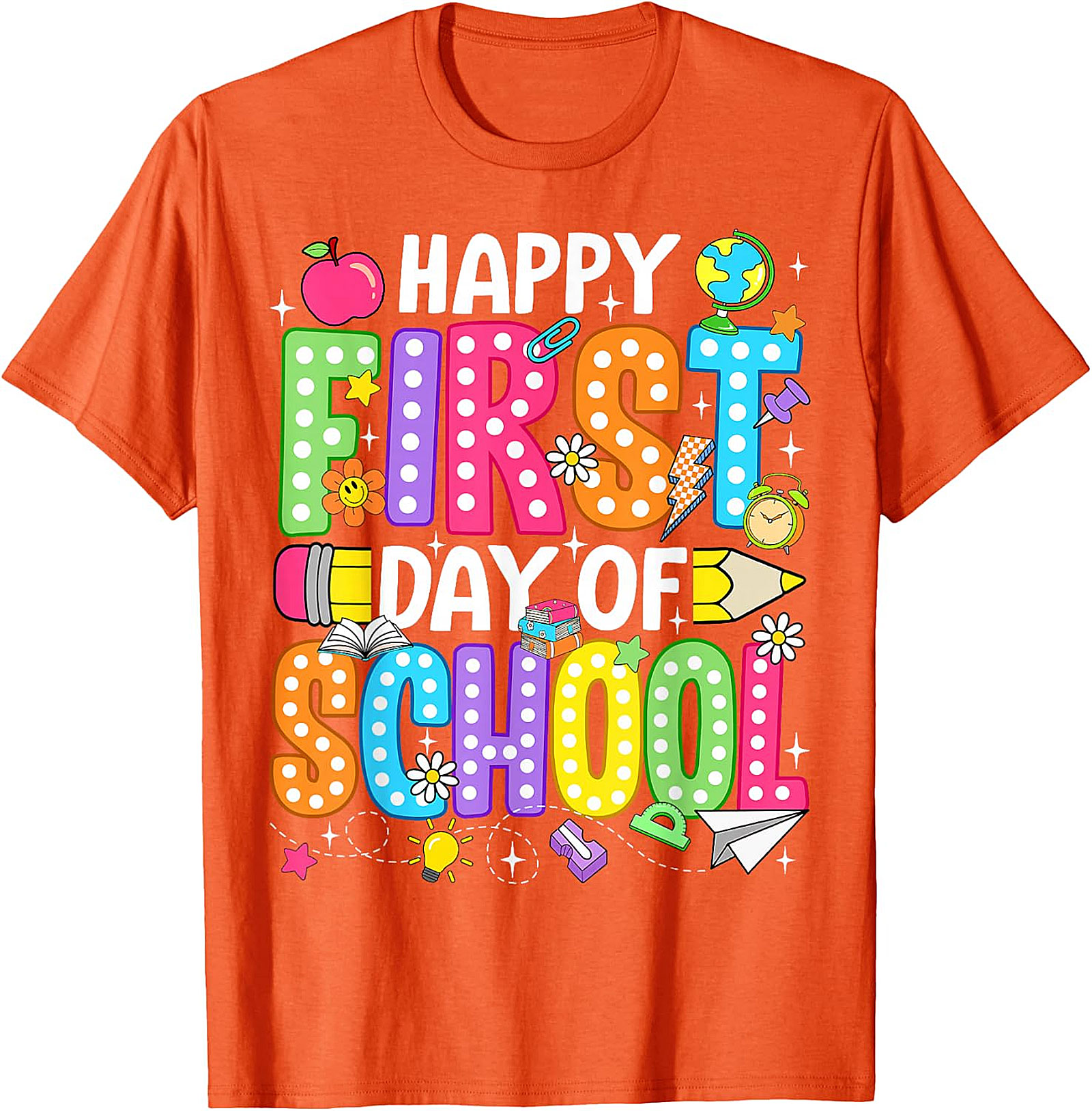 Happy First Day of School T-Shirt | Teacher & Kids Tee
