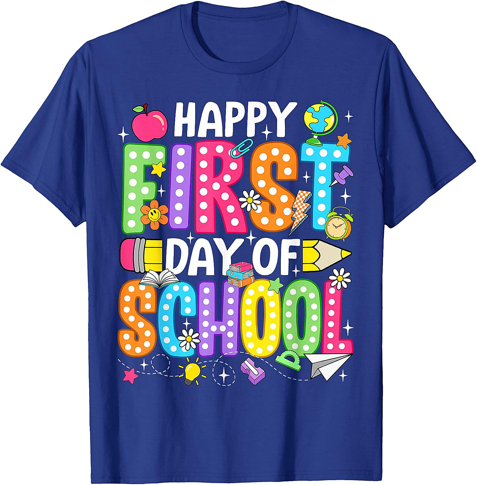 Happy First Day of School T-Shirt | Teacher & Kids Tee