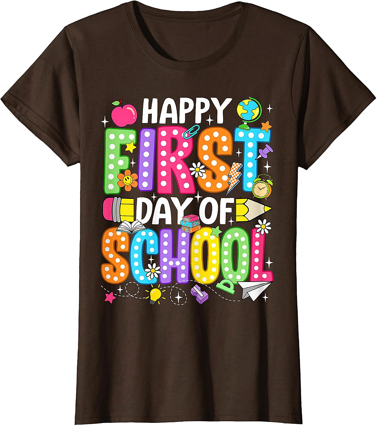 Happy First Day of School T-Shirt | Teacher & Kids Tee
