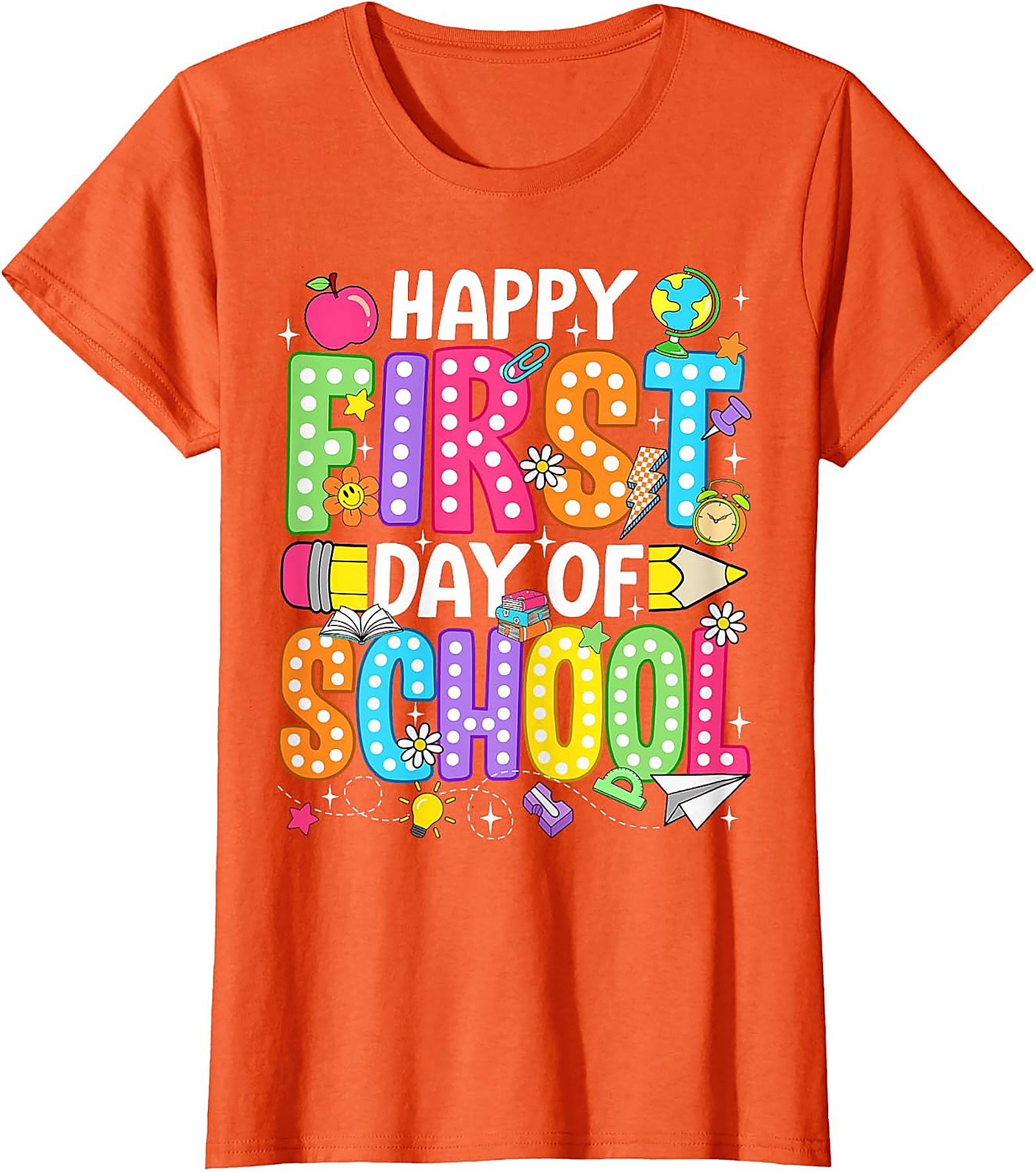 Happy First Day of School T-Shirt | Teacher & Kids Tee