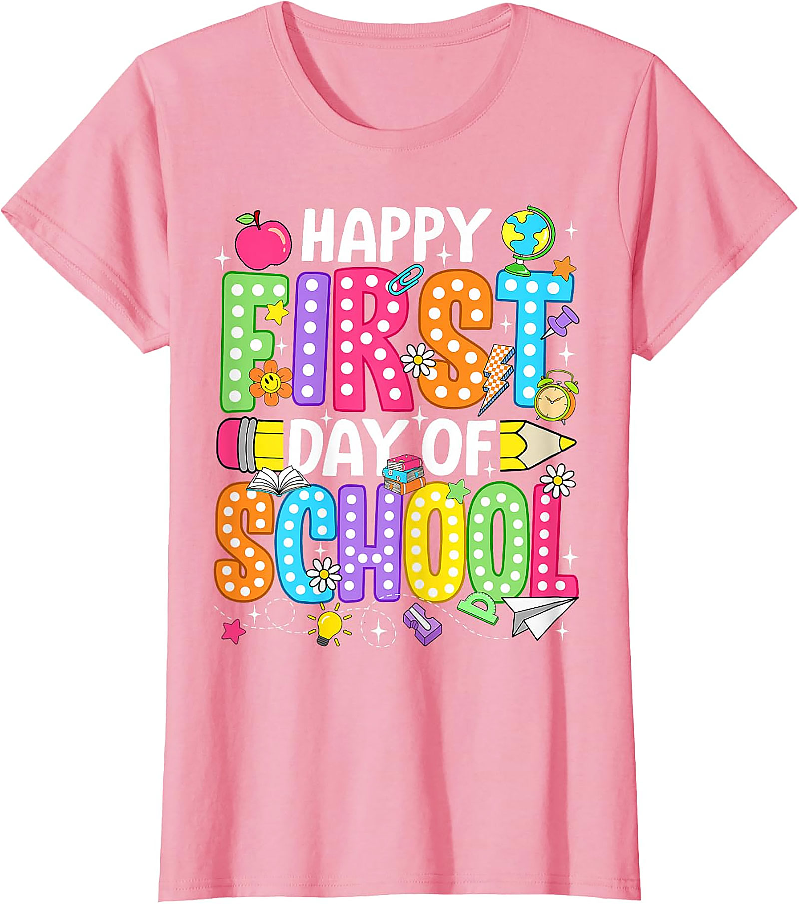 Happy First Day of School T-Shirt | Teacher & Kids Tee