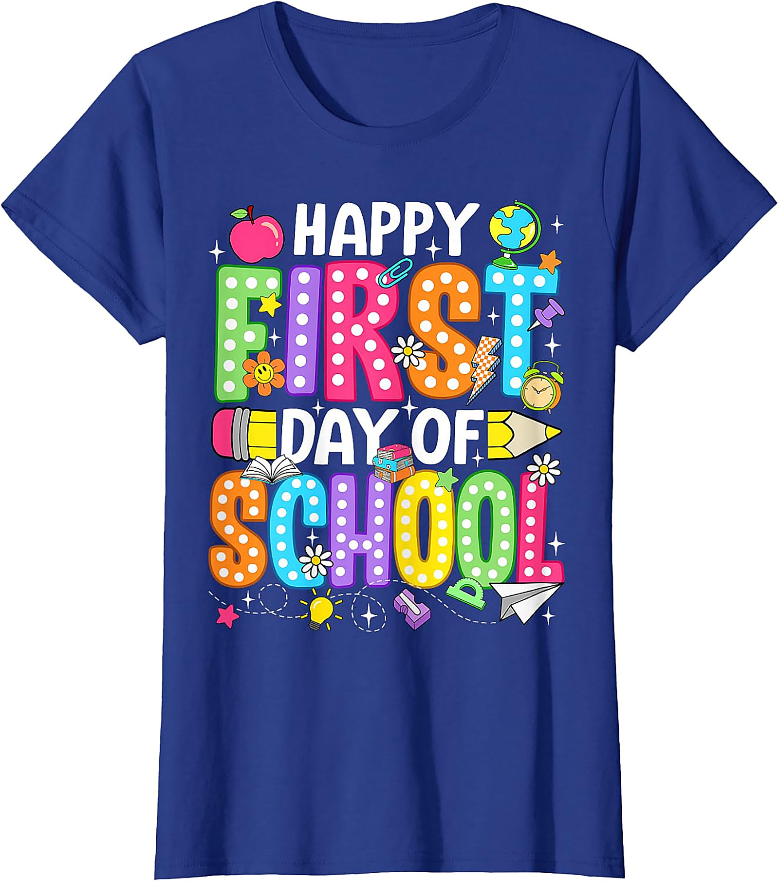 Happy First Day of School T-Shirt | Teacher & Kids Tee