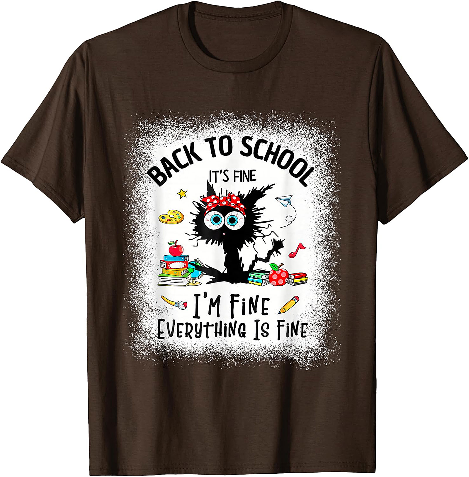 Funny Back to School Teacher Shirt | Cat Graphic Tee