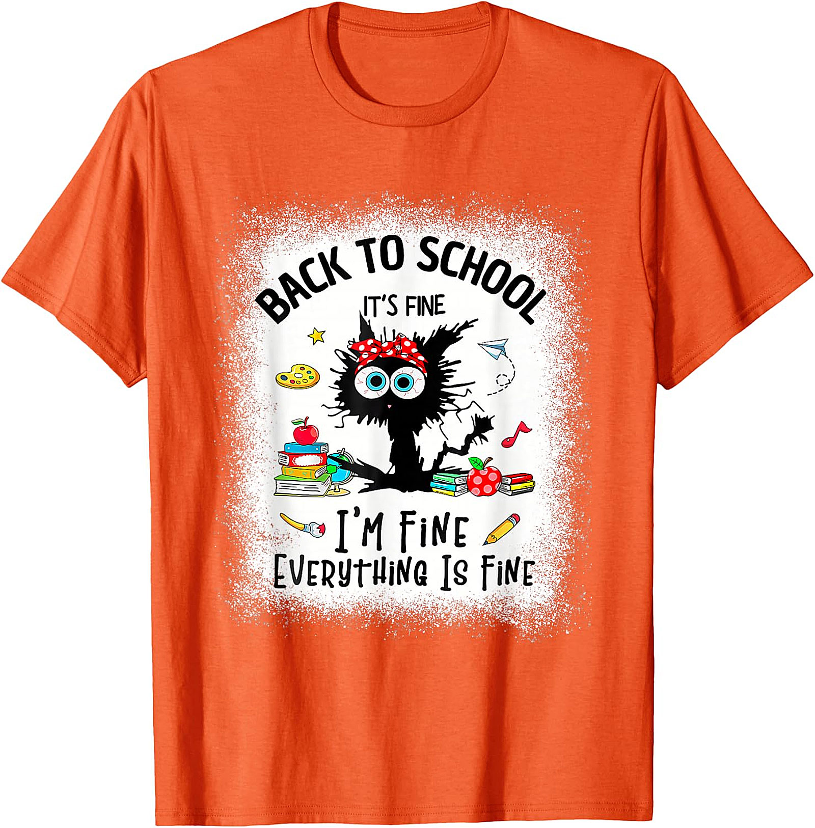 Funny Back to School Teacher Shirt | Cat Graphic Tee
