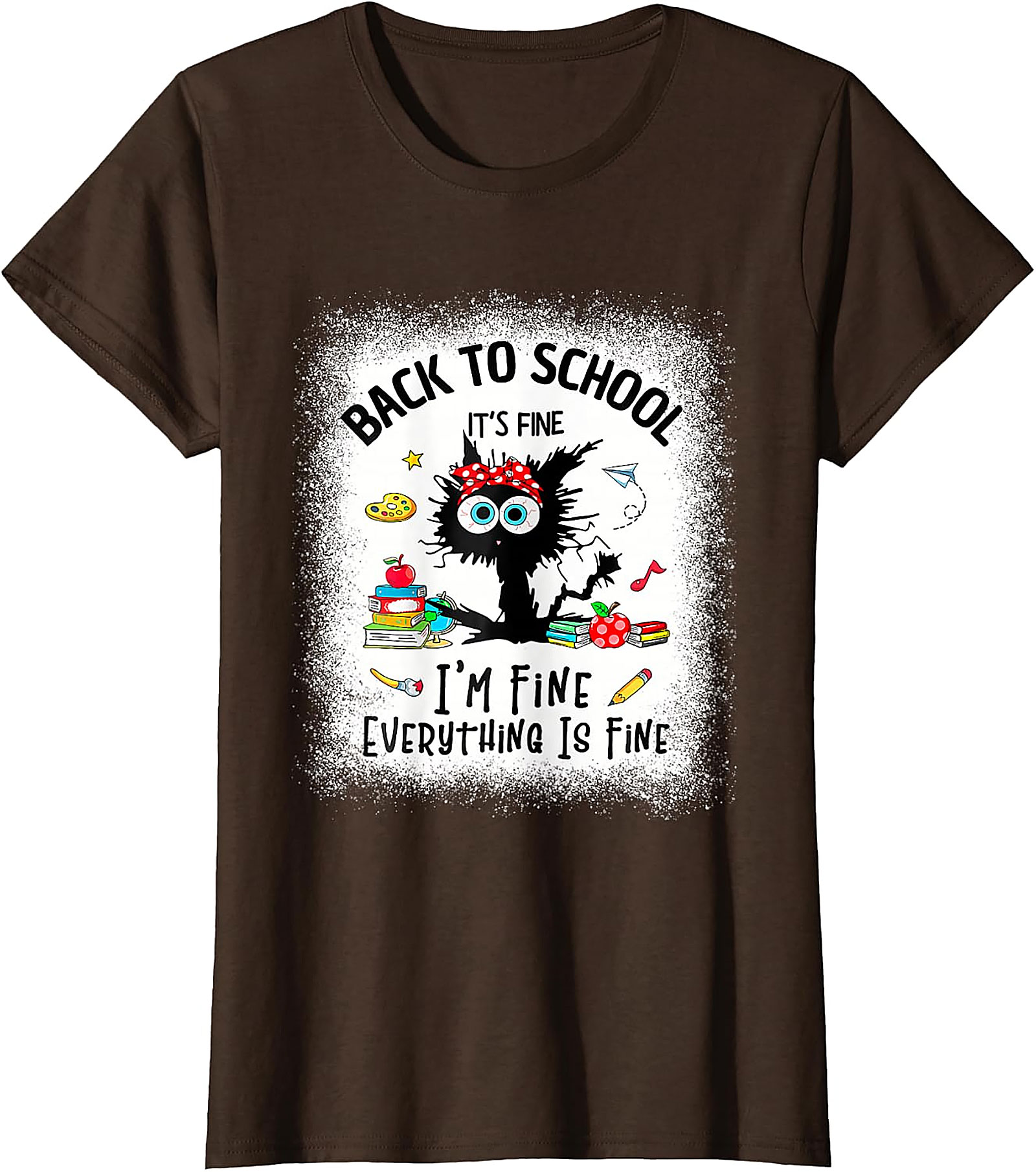 Funny Back to School Teacher Shirt | Cat Graphic Tee