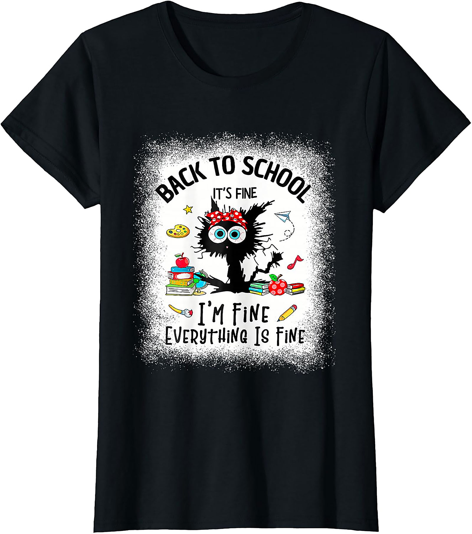 Funny Back to School Teacher Shirt | Cat Graphic Tee