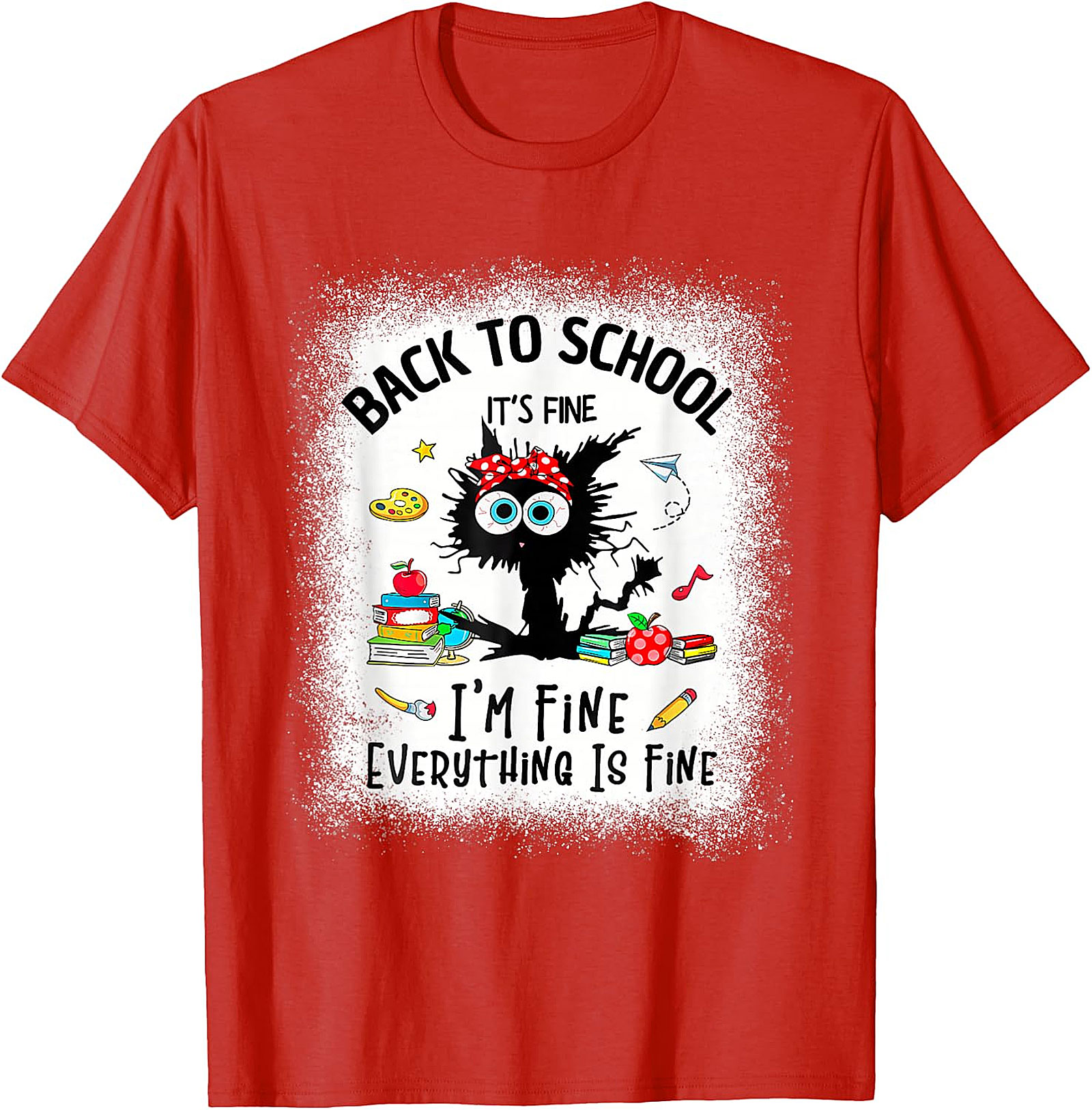 Funny Back to School Teacher Shirt | Cat Graphic Tee